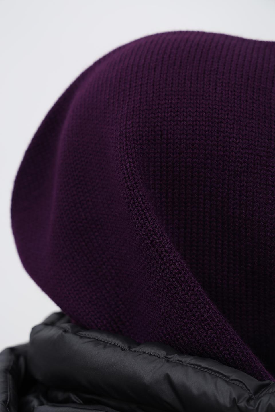Шапка Adel вязаная сиреневая