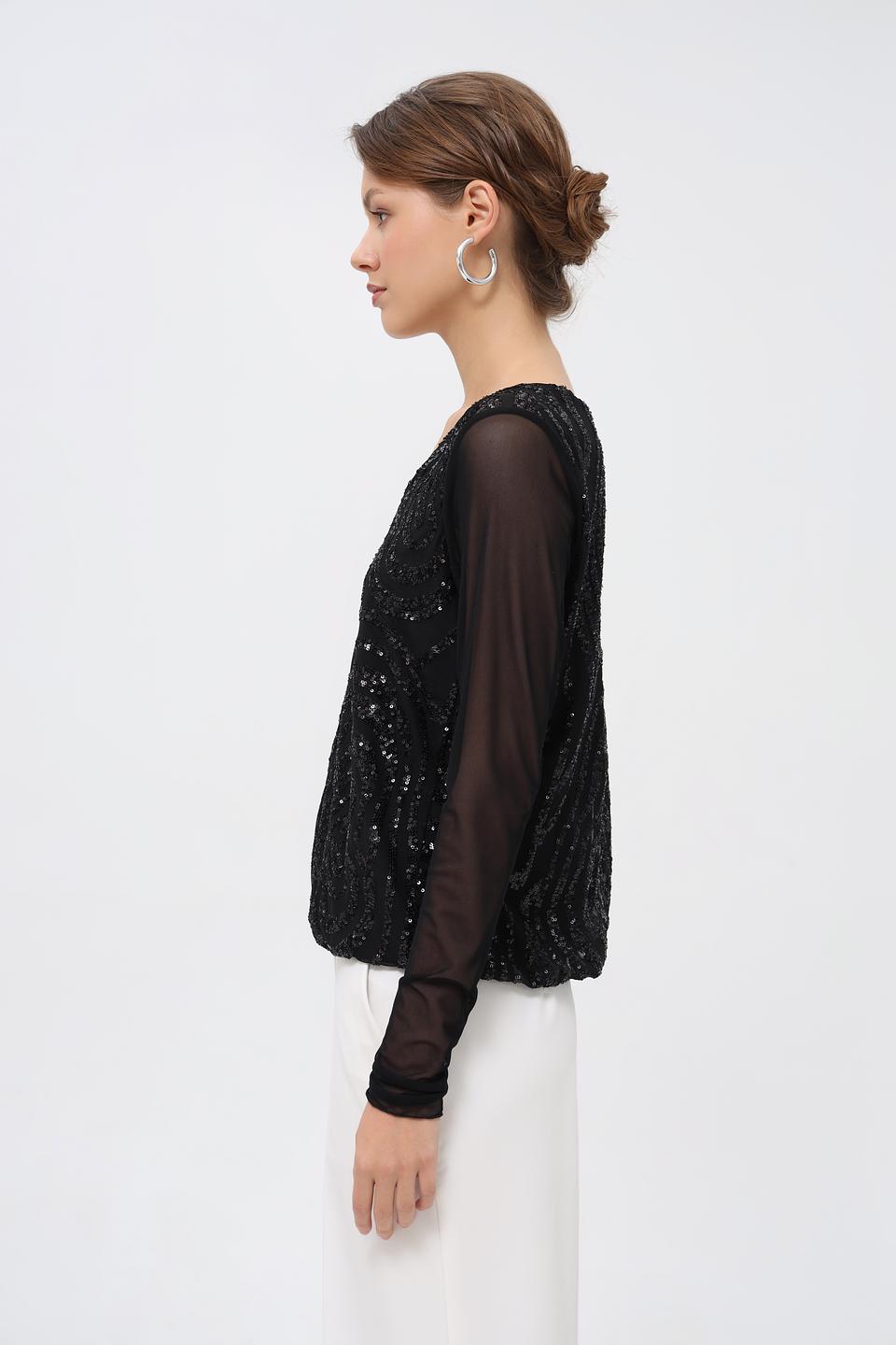 Блузка Bianca с пайетками