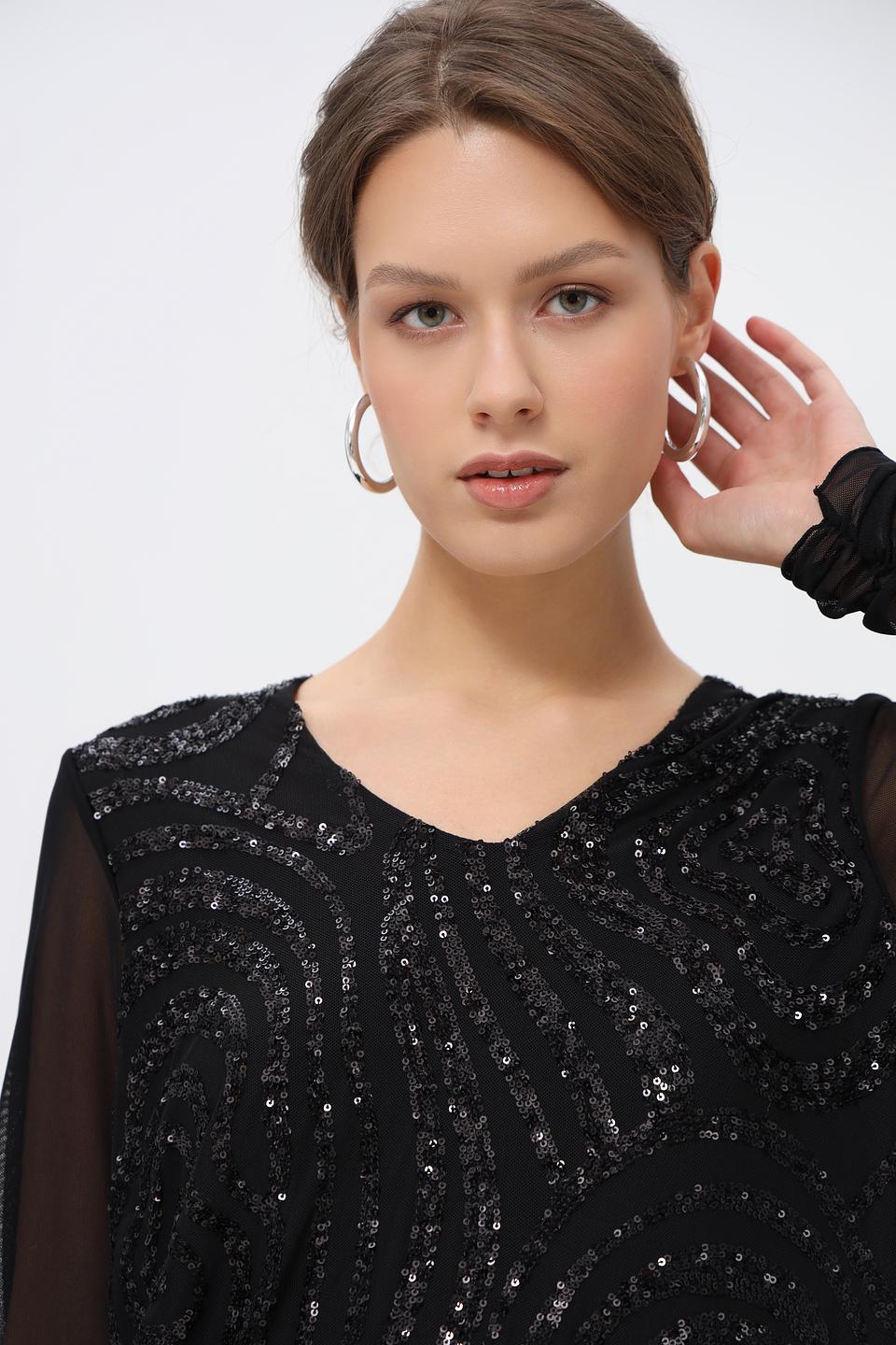 Блузка Bianca с пайетками