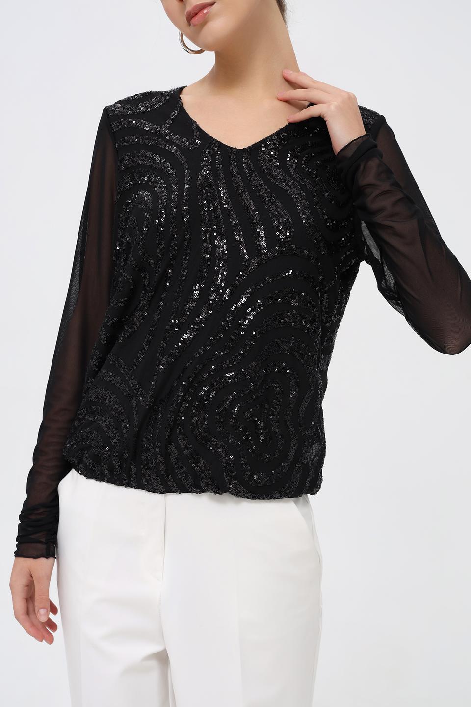 Блузка Bianca с пайетками