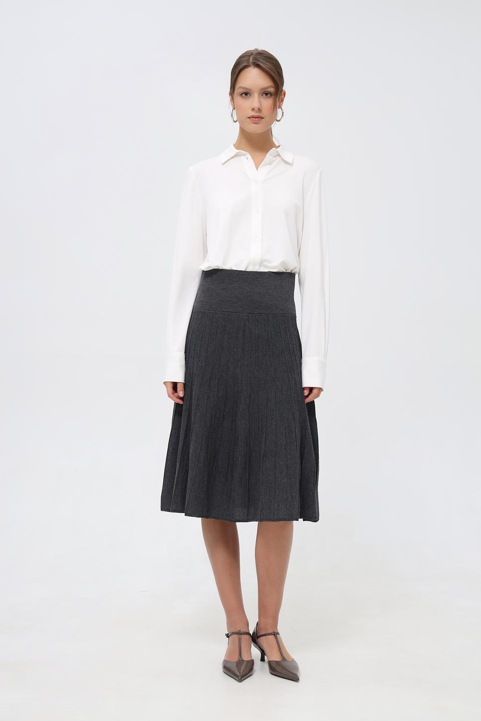 Юбка Monari плиссированная серая