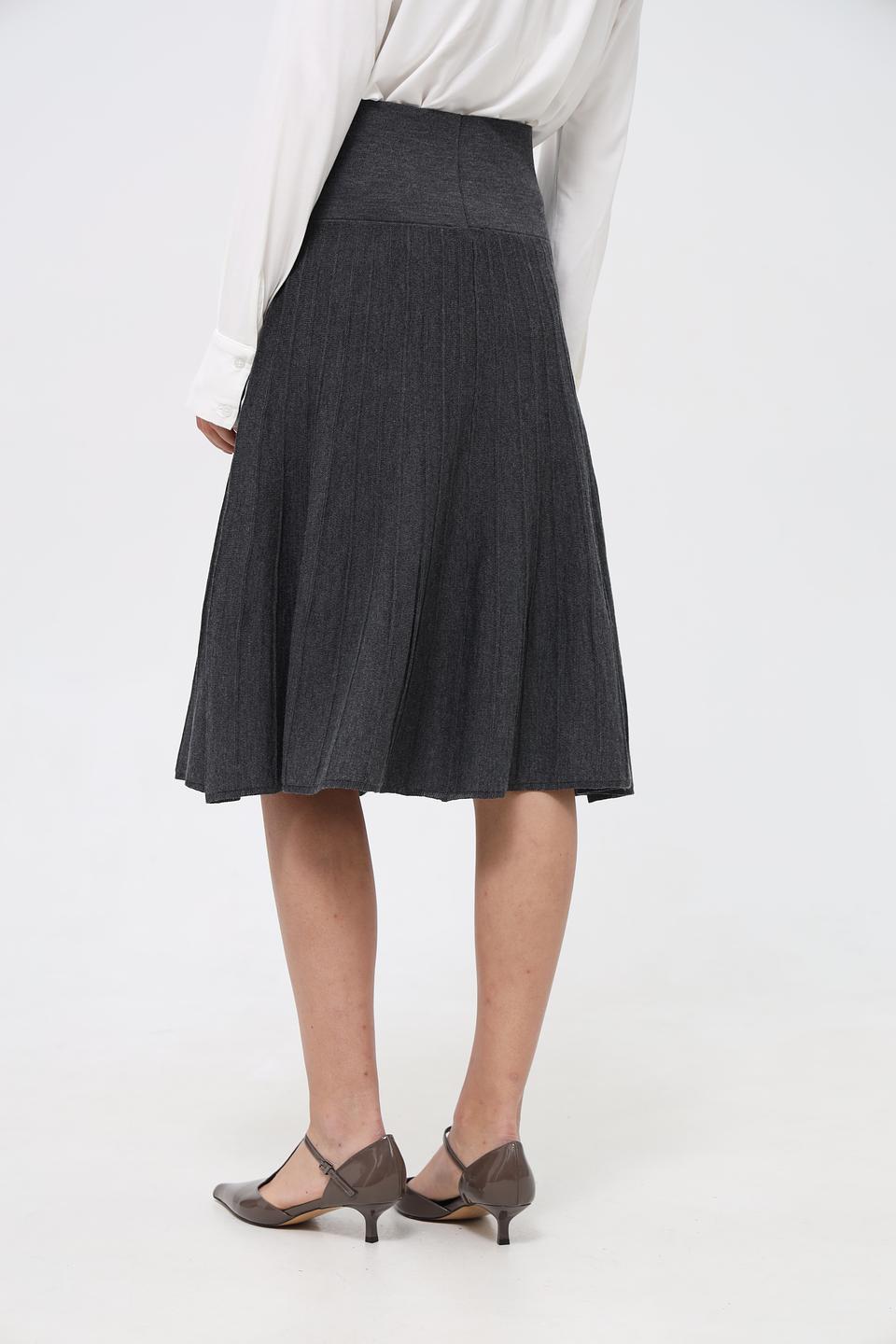 Юбка Monari плиссированная серая