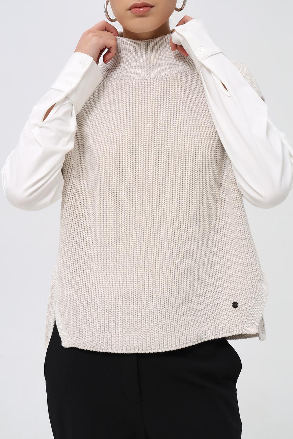 Жилет Monari вязаный бежевый