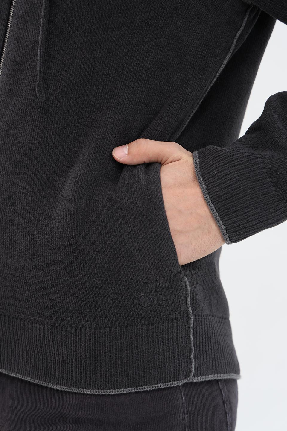 Кардиган Marc O Polo серый с капюшоном