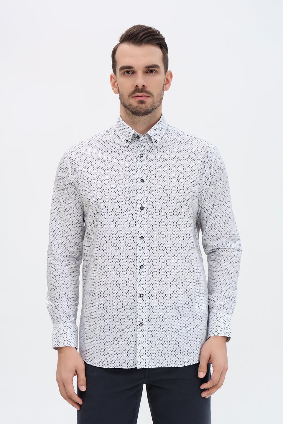 Рубашка Bugatti с принтом