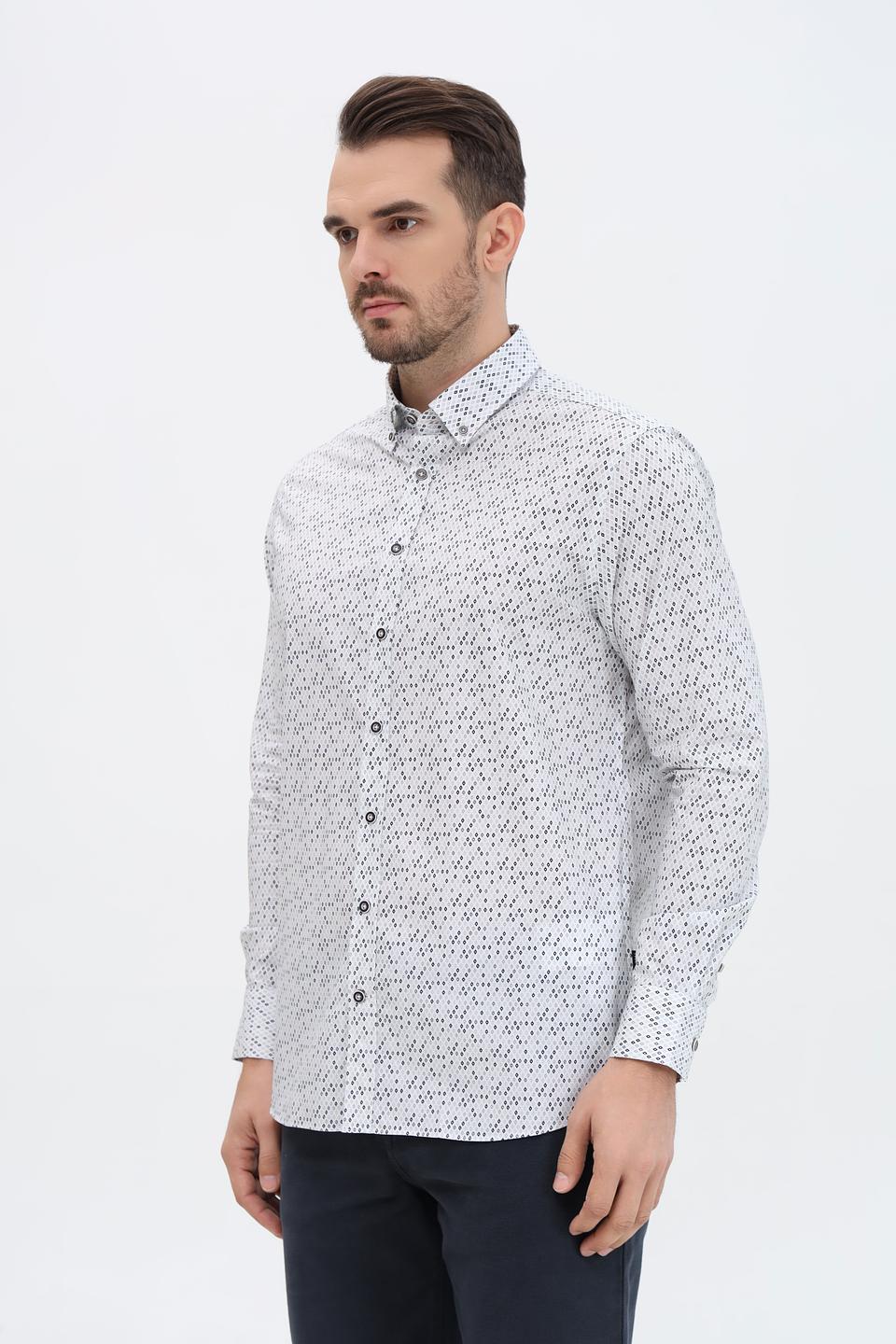 Рубашка Bugatti с принтом