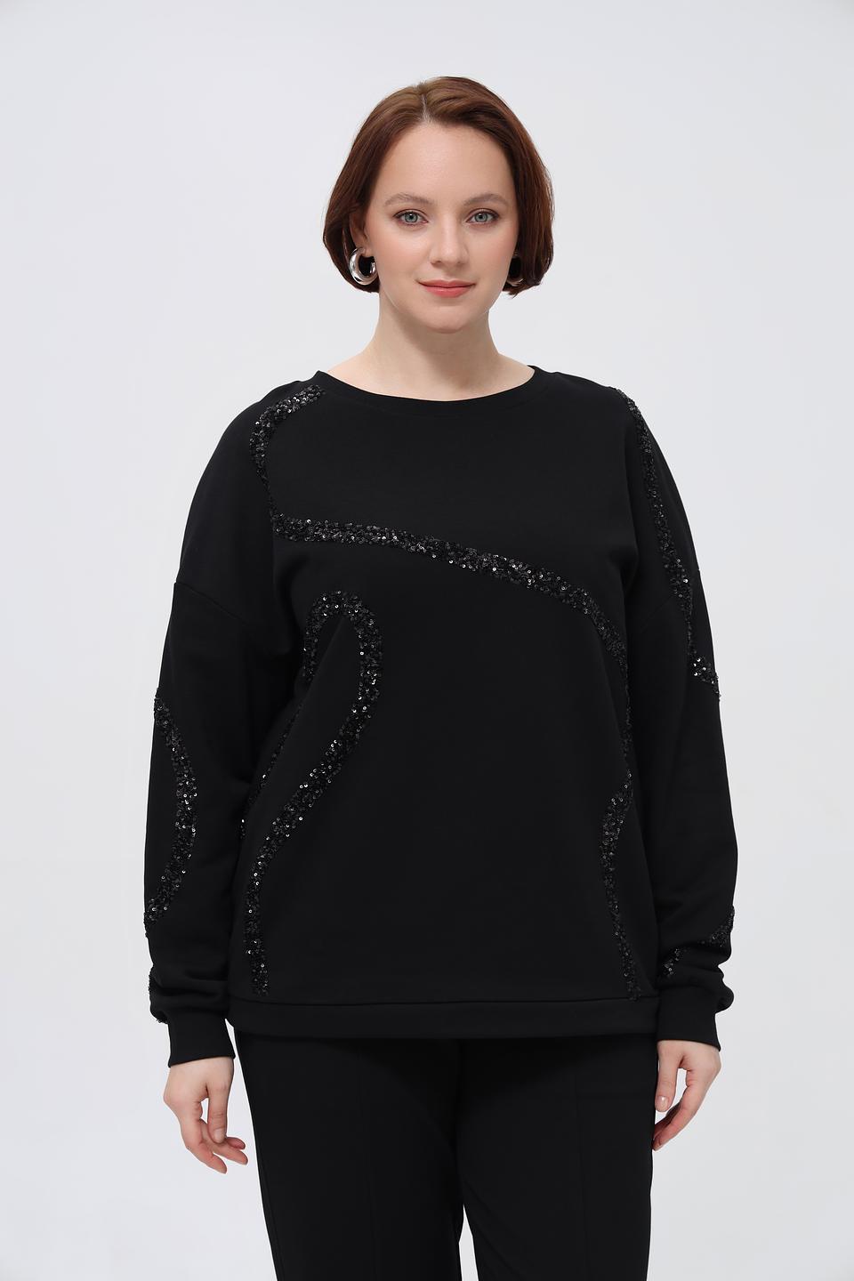 Пуловер Margittes с пайетками