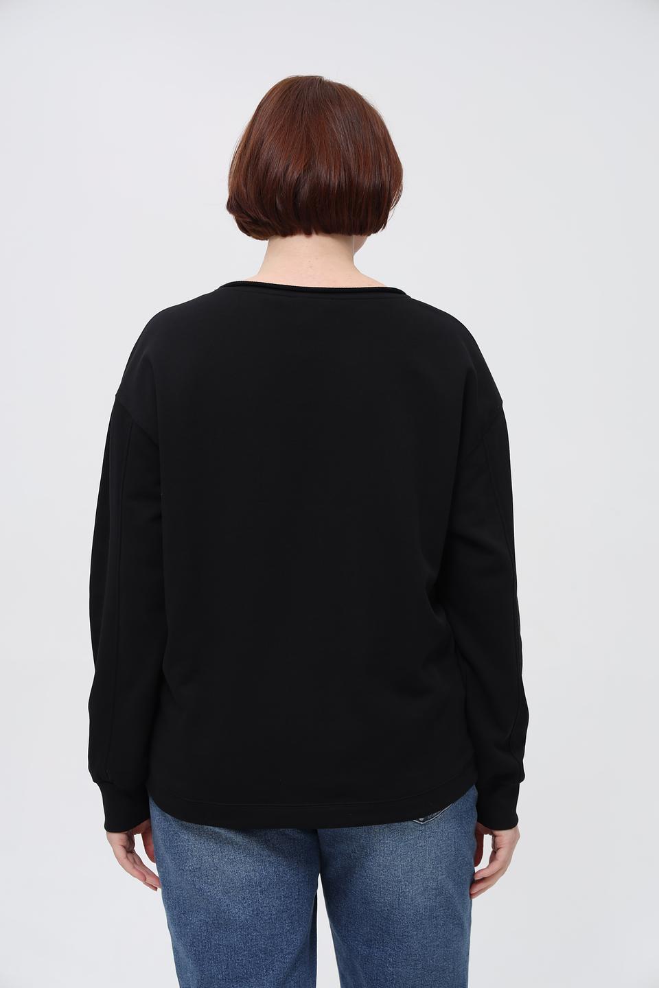 Пуловер Margittes с медведем чёрный