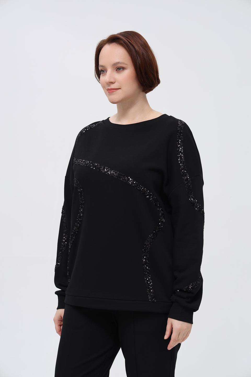 Пуловер Margittes с пайетками