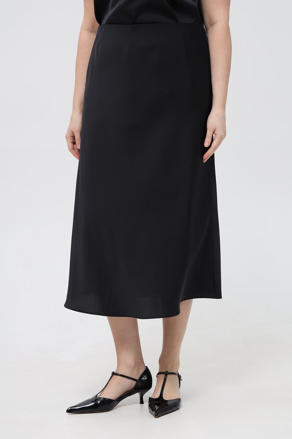 Юбка Betty and Co атласная черная
