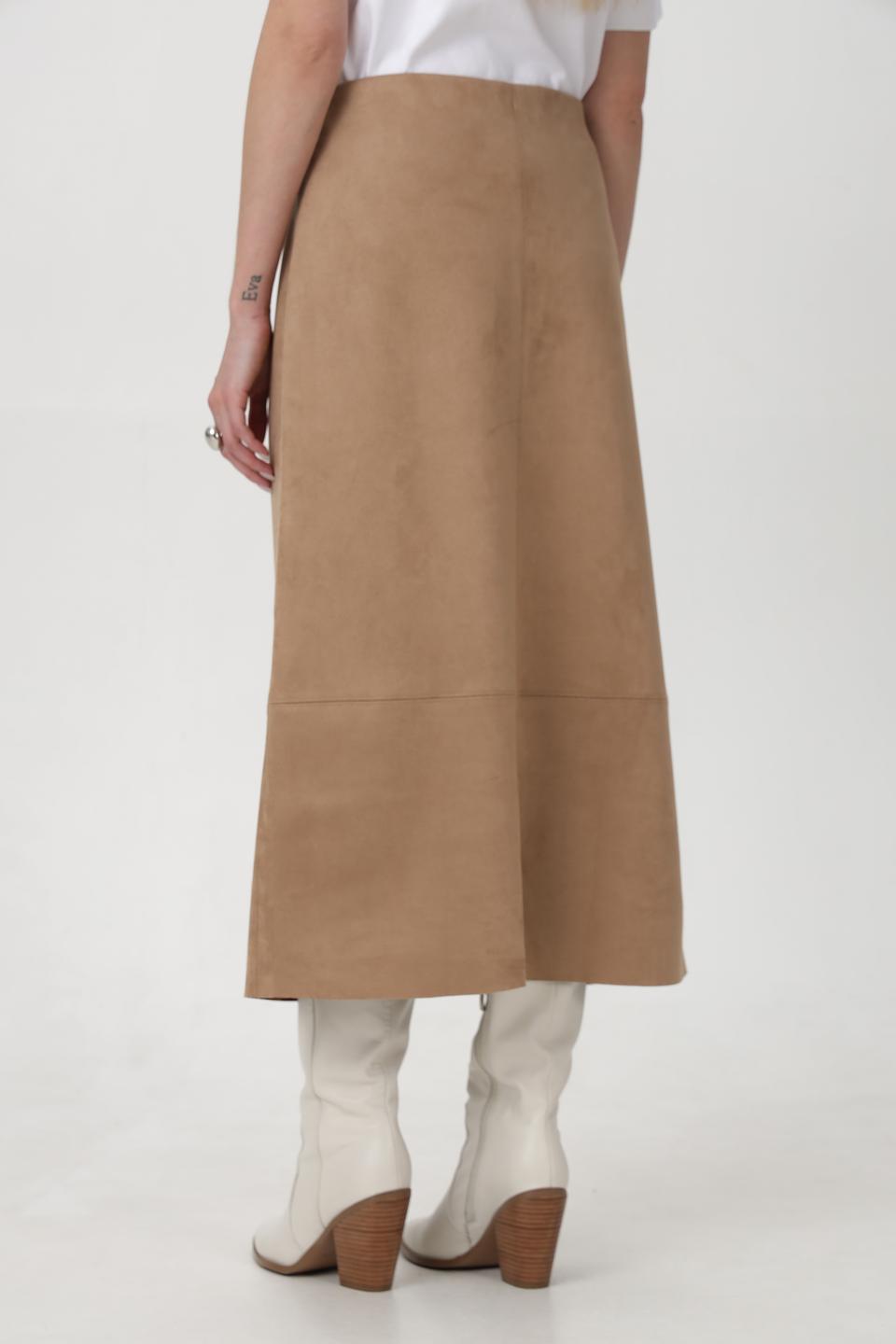 Юбка Bianca из эко-замши