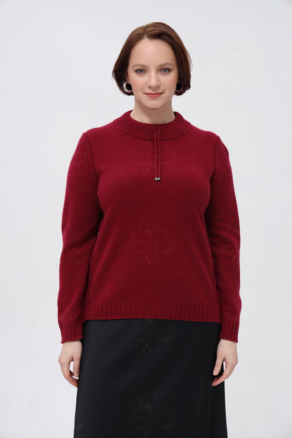 Пуловер Rabe collection бордовый