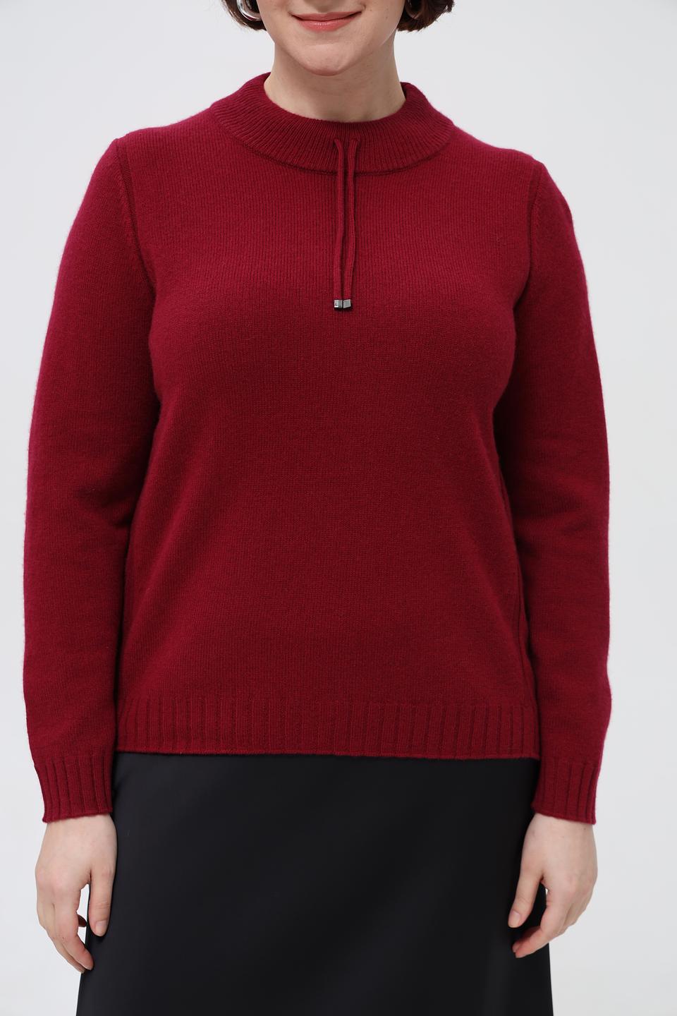 Пуловер Rabe collection бордовый