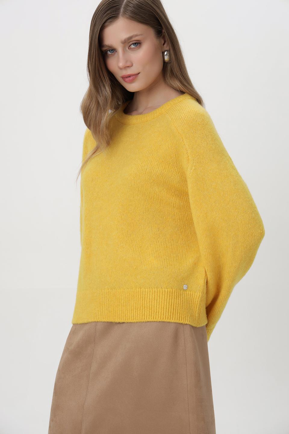 Пуловер Monari шерстяной горчичный