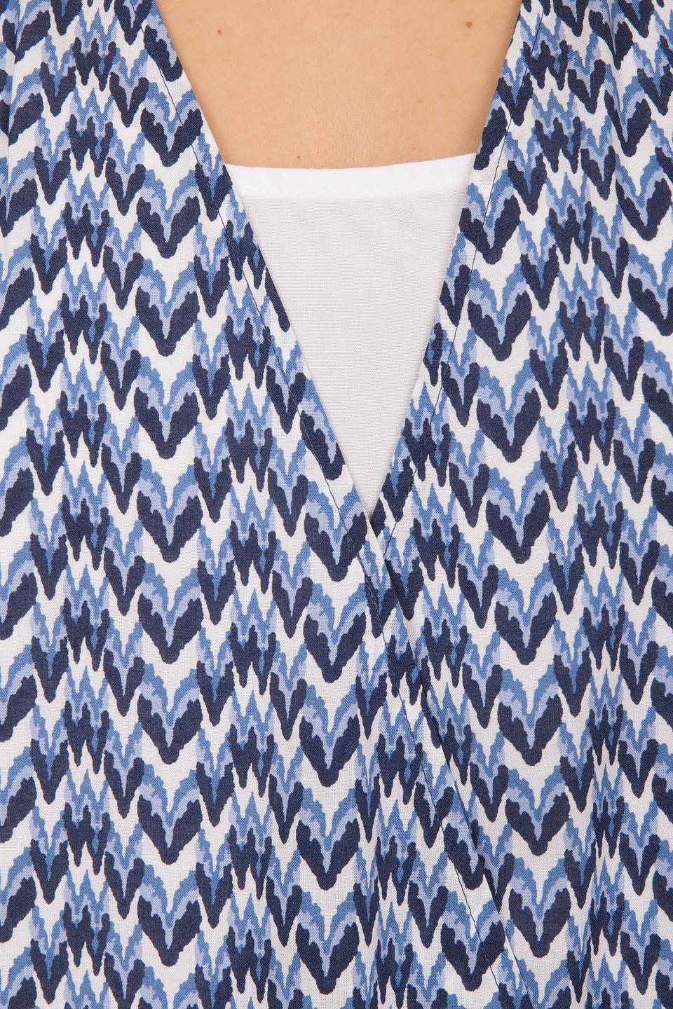 Блуза Samoon с принтом зигзаг