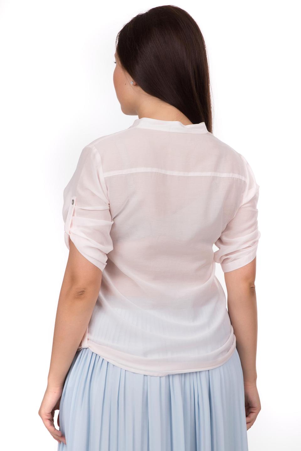 Блуза Tuzzi розовая с пайетками, с коротким рукавом