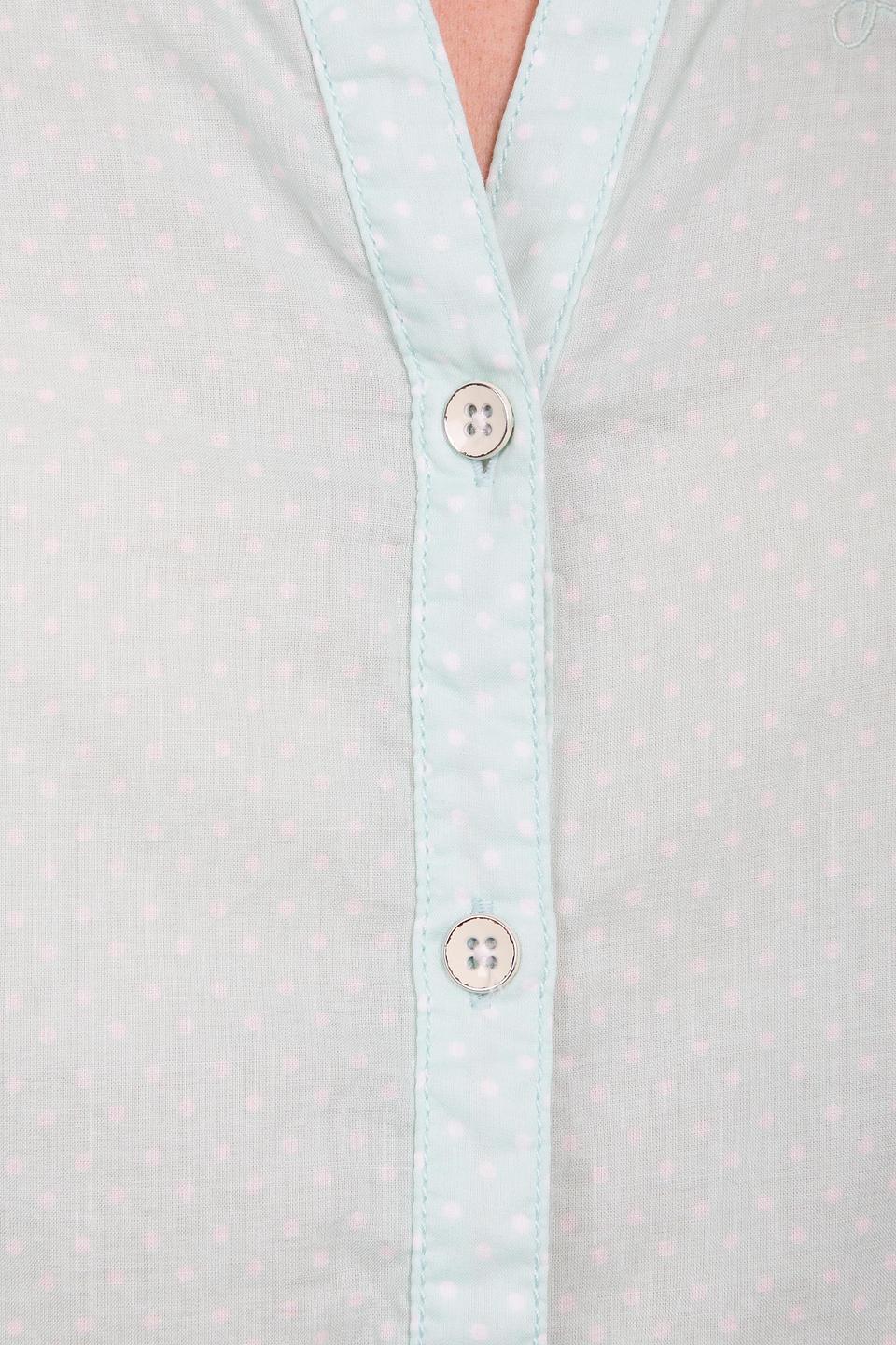 Блуза Arqueonautas с горошком мятная