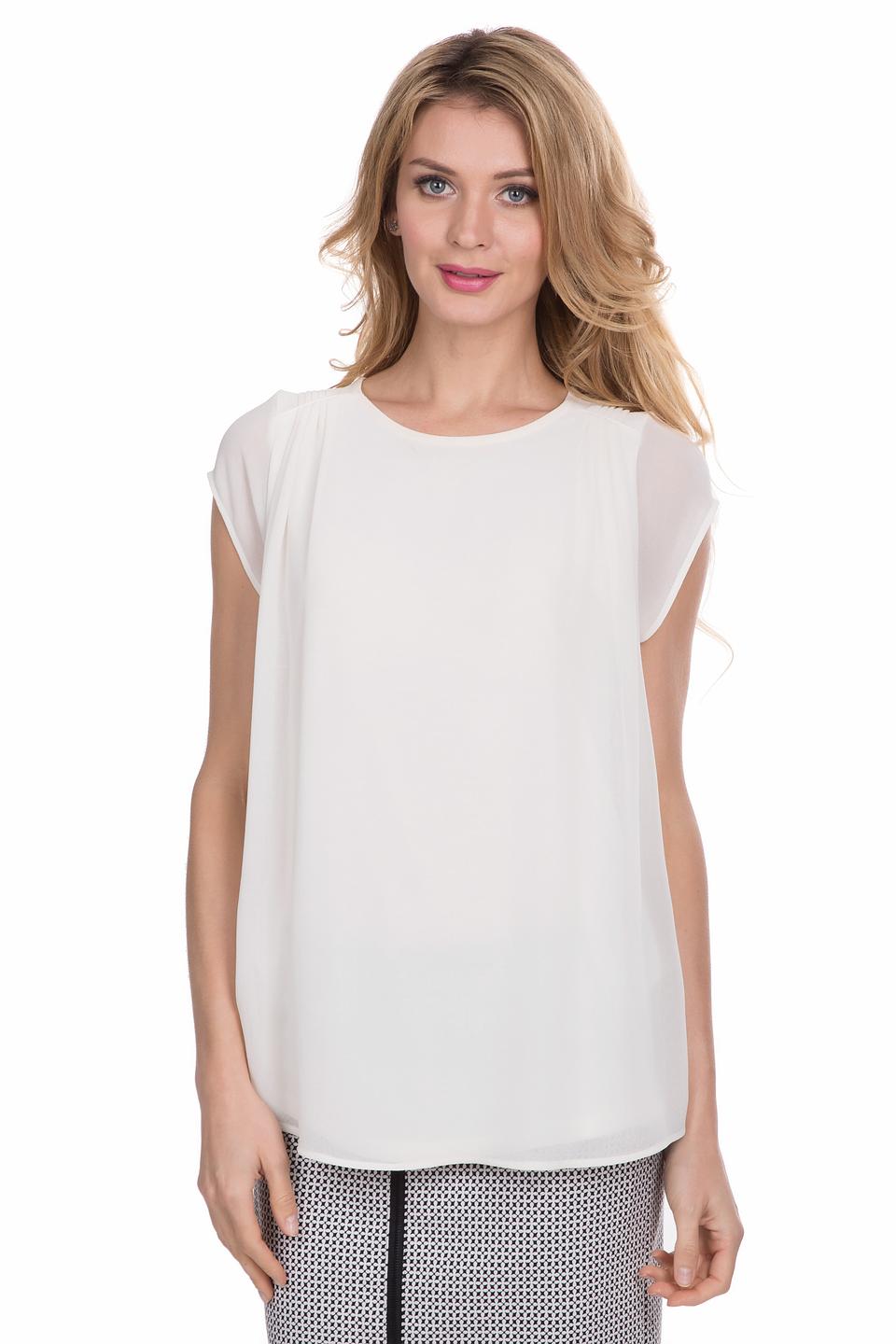 Блуза Set женская белая с рукавами-крылышками