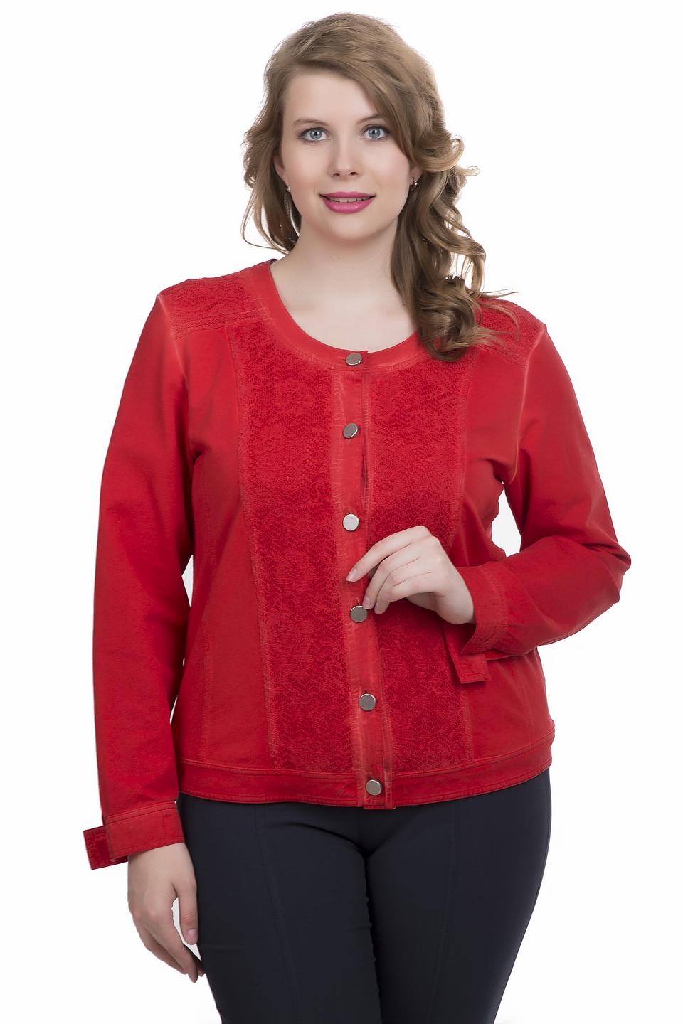 Жакет Via Appia красный с вышивкой