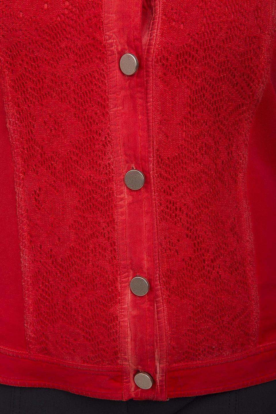 Жакет Via Appia красный с вышивкой