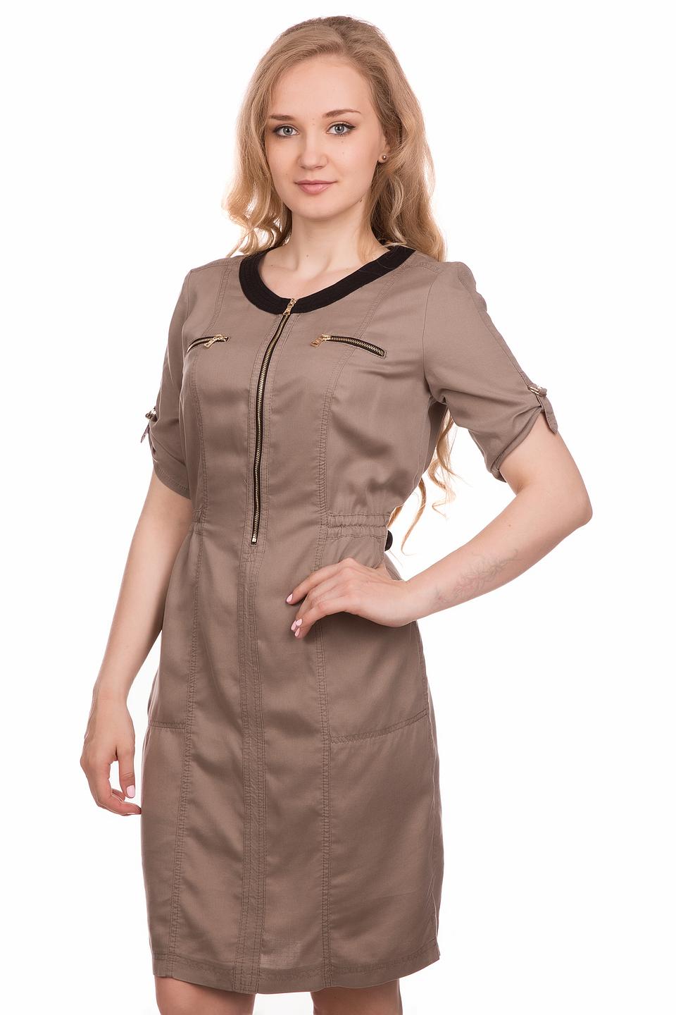 Платье Gerry Weber с молнией бежевое