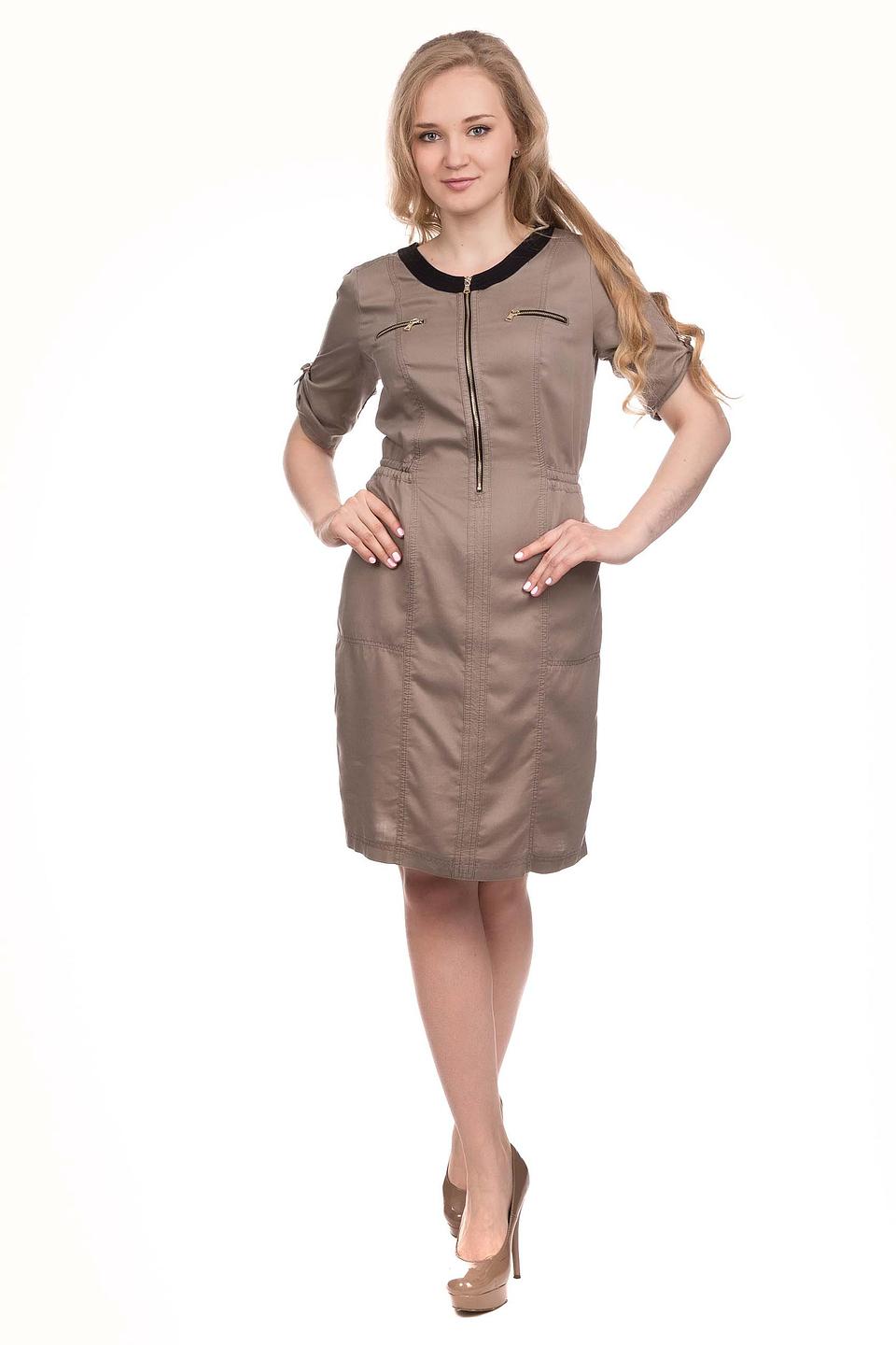 Платье Gerry Weber с молнией бежевое