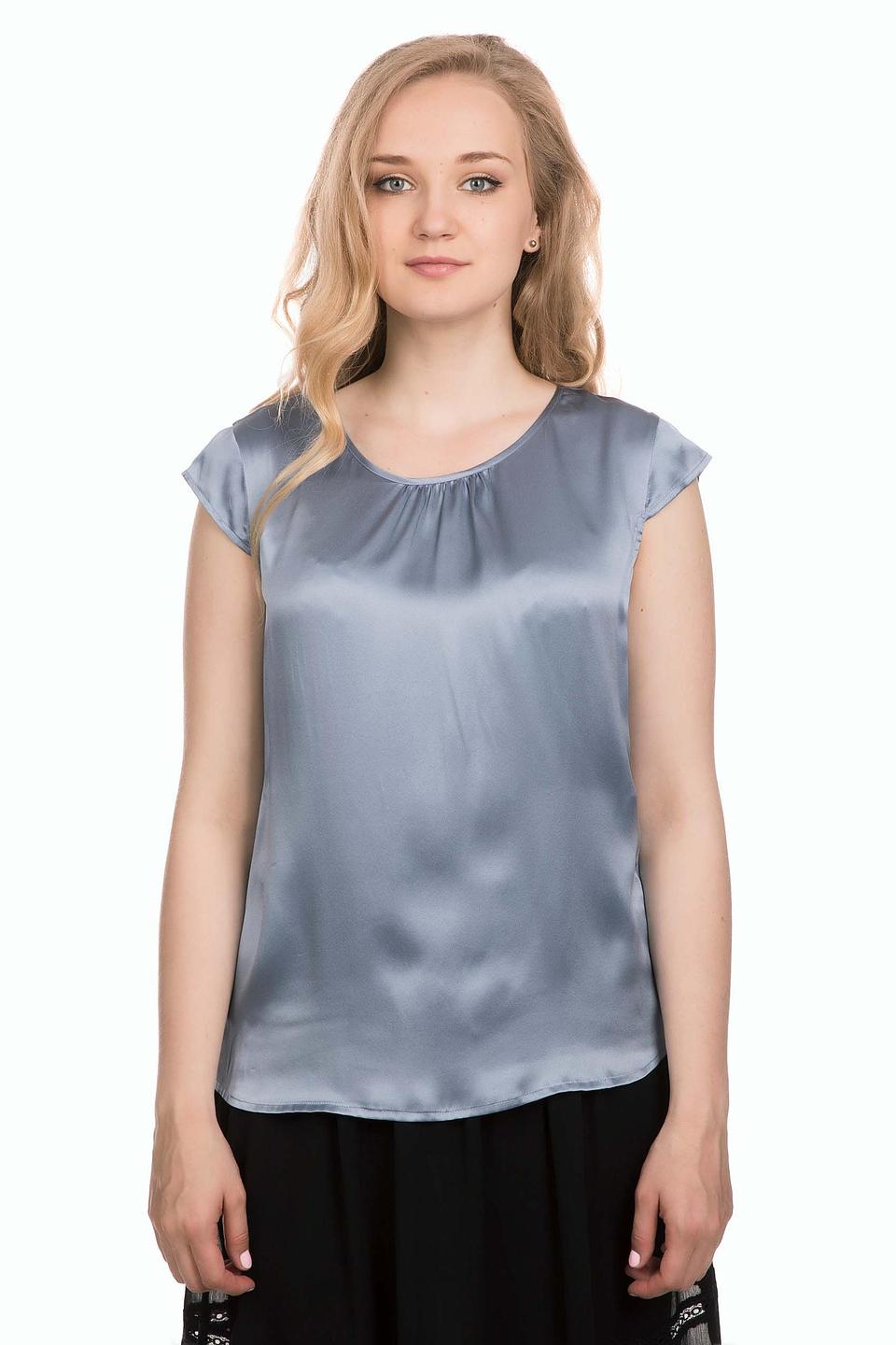 Блуза s.Oliver PREMIUM голубая шелковая