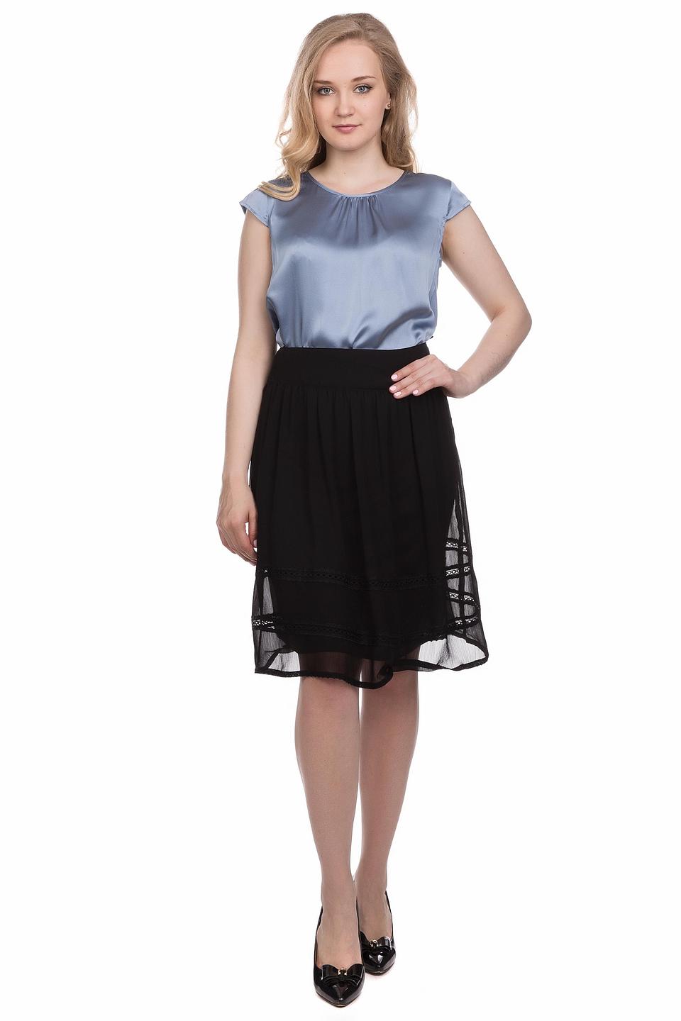 Блуза s.Oliver PREMIUM голубая шелковая