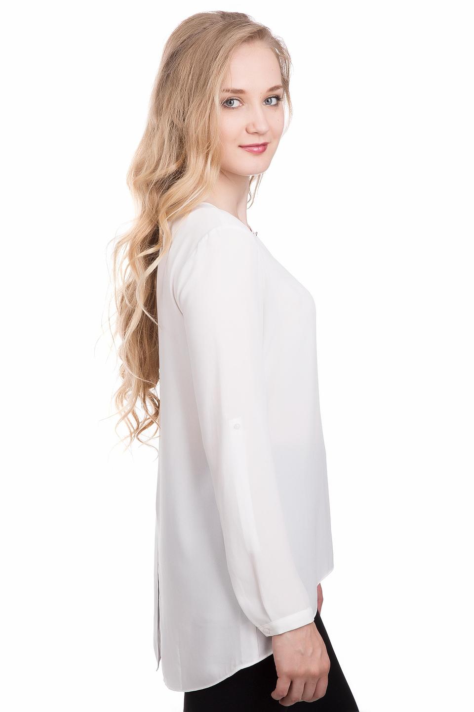 Блуза s.Oliver PREMIUM белая с вырезом