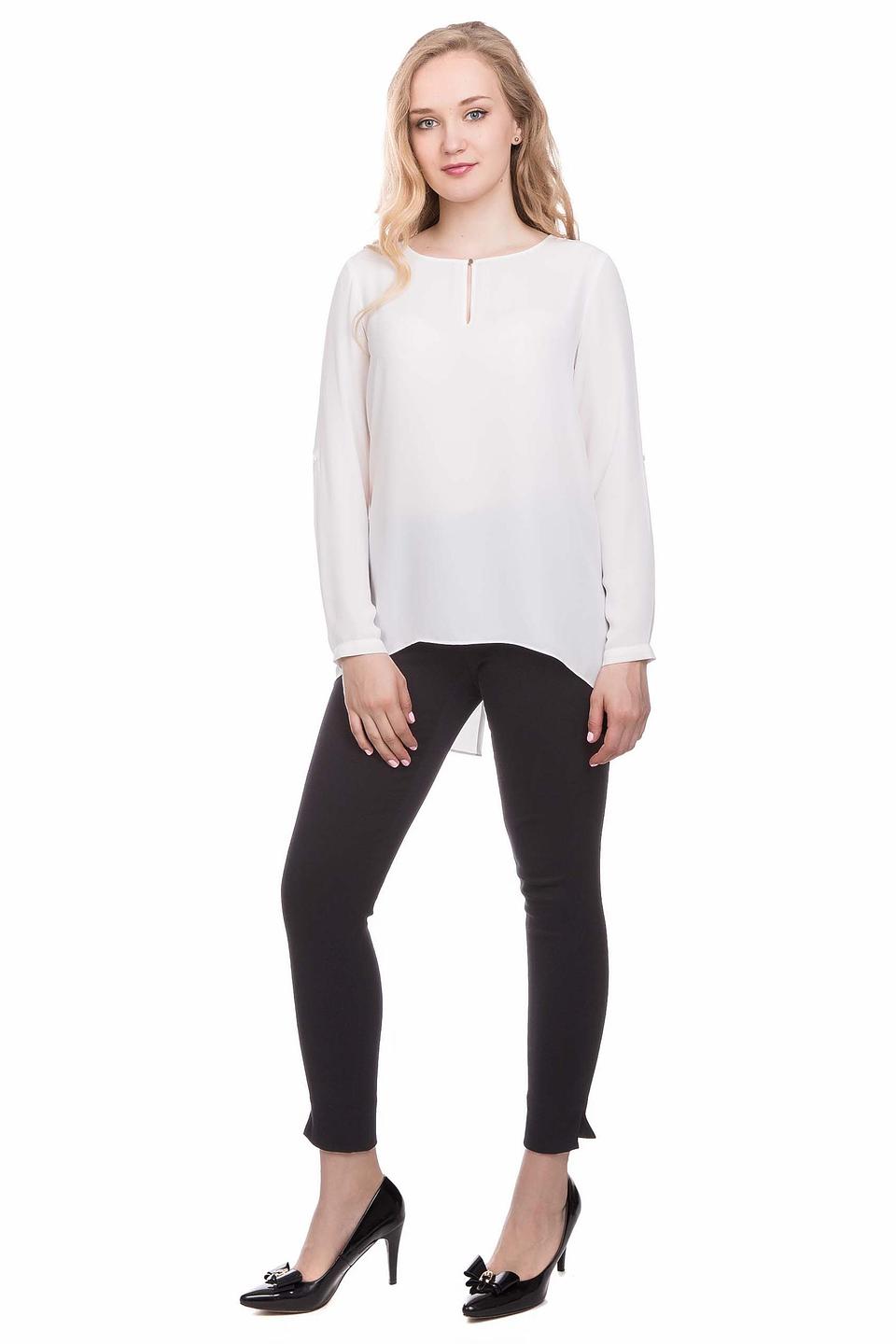 Блуза s.Oliver PREMIUM белая с вырезом