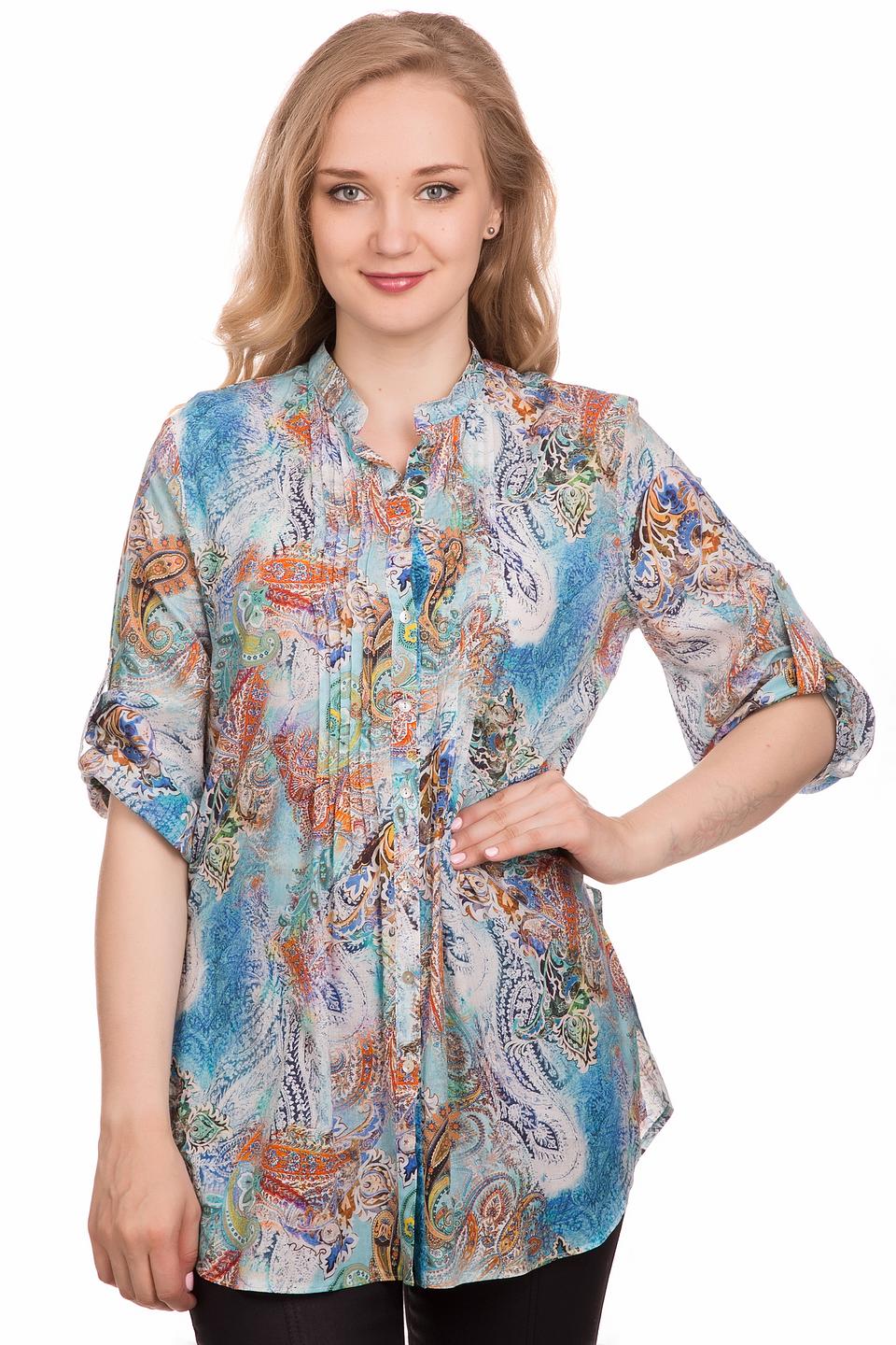 Блуза Steilmann с принтом пейсли бирюзовый