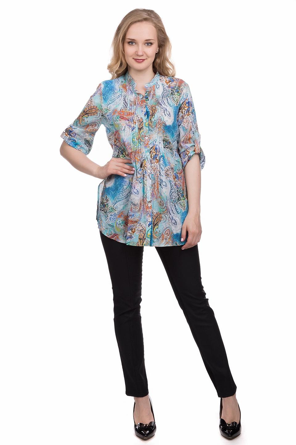 Блуза Steilmann с принтом пейсли бирюзовый