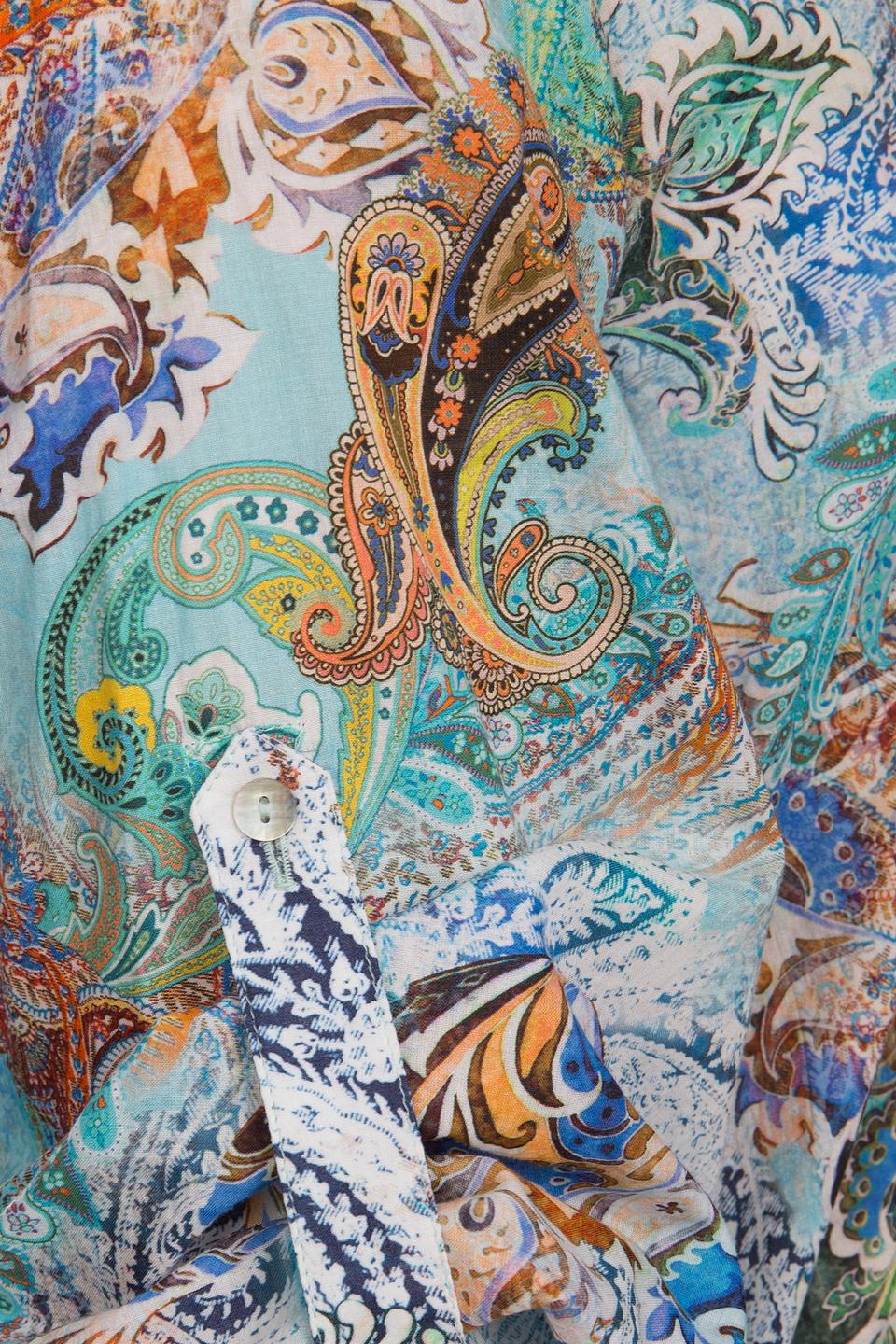 Блуза Steilmann с принтом пейсли бирюзовый
