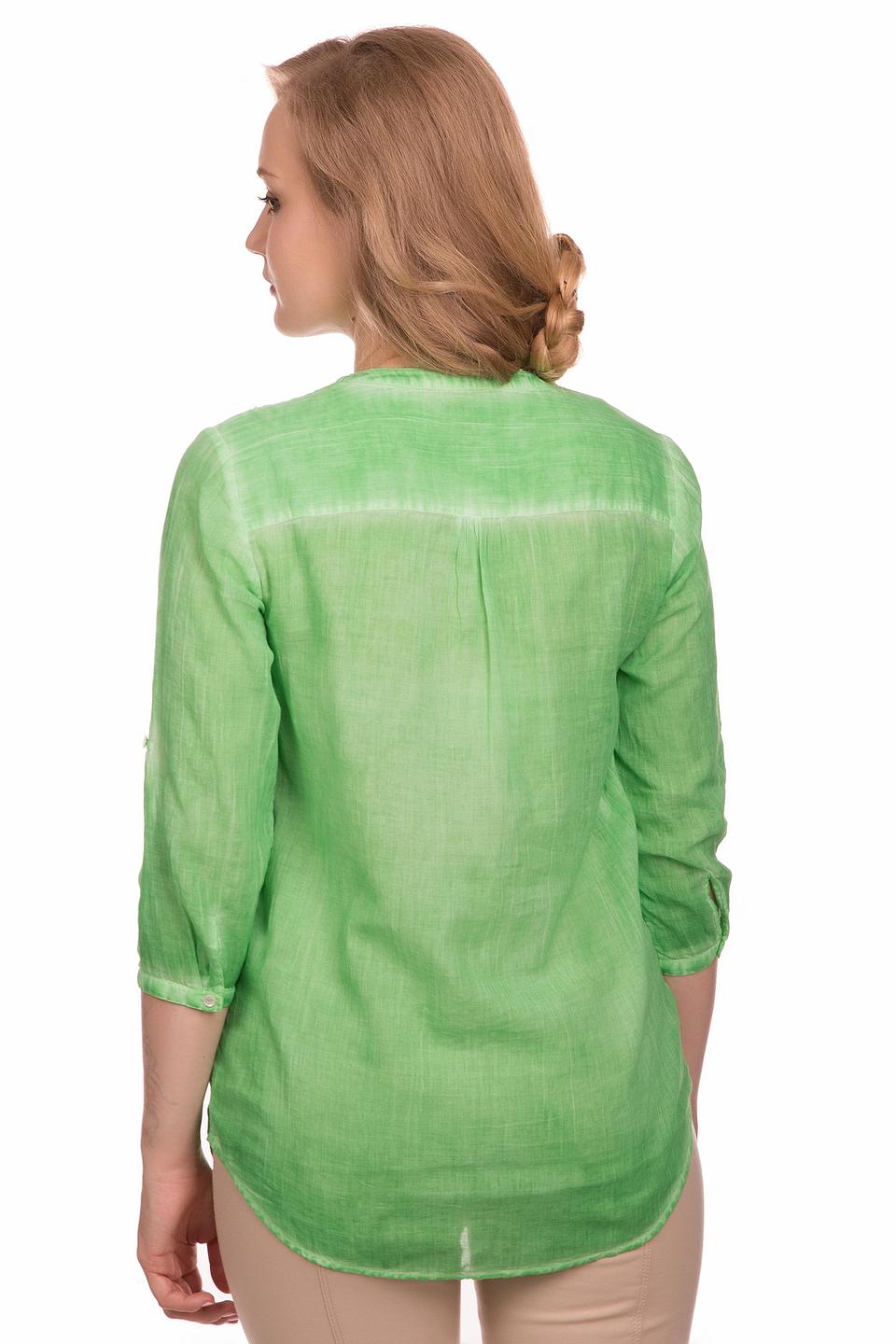 Блуза Apanage, зелёная, с кружевом