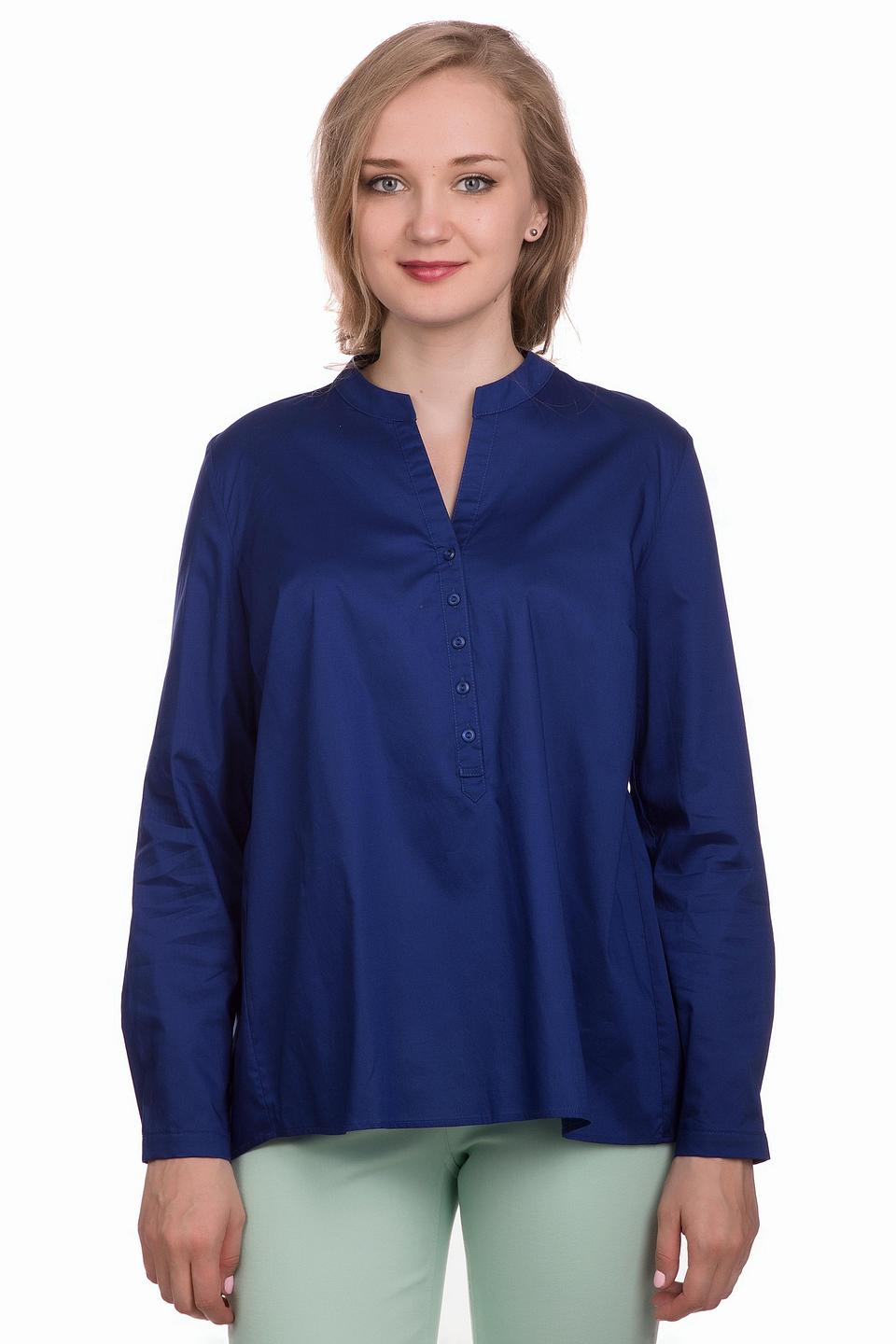 Синяя блуза Betty Barclay с плиссировкой