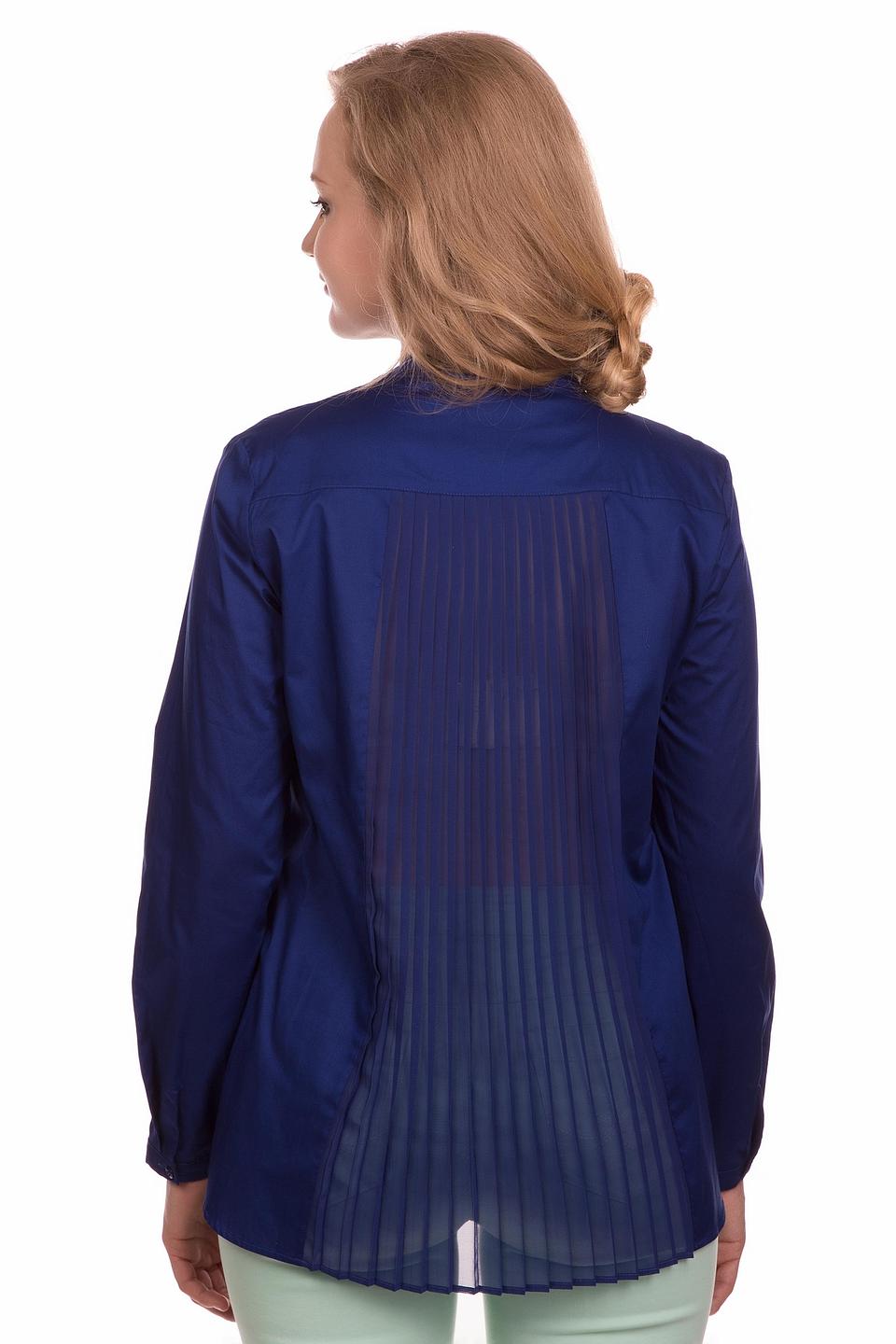 Синяя блуза Betty Barclay с плиссировкой