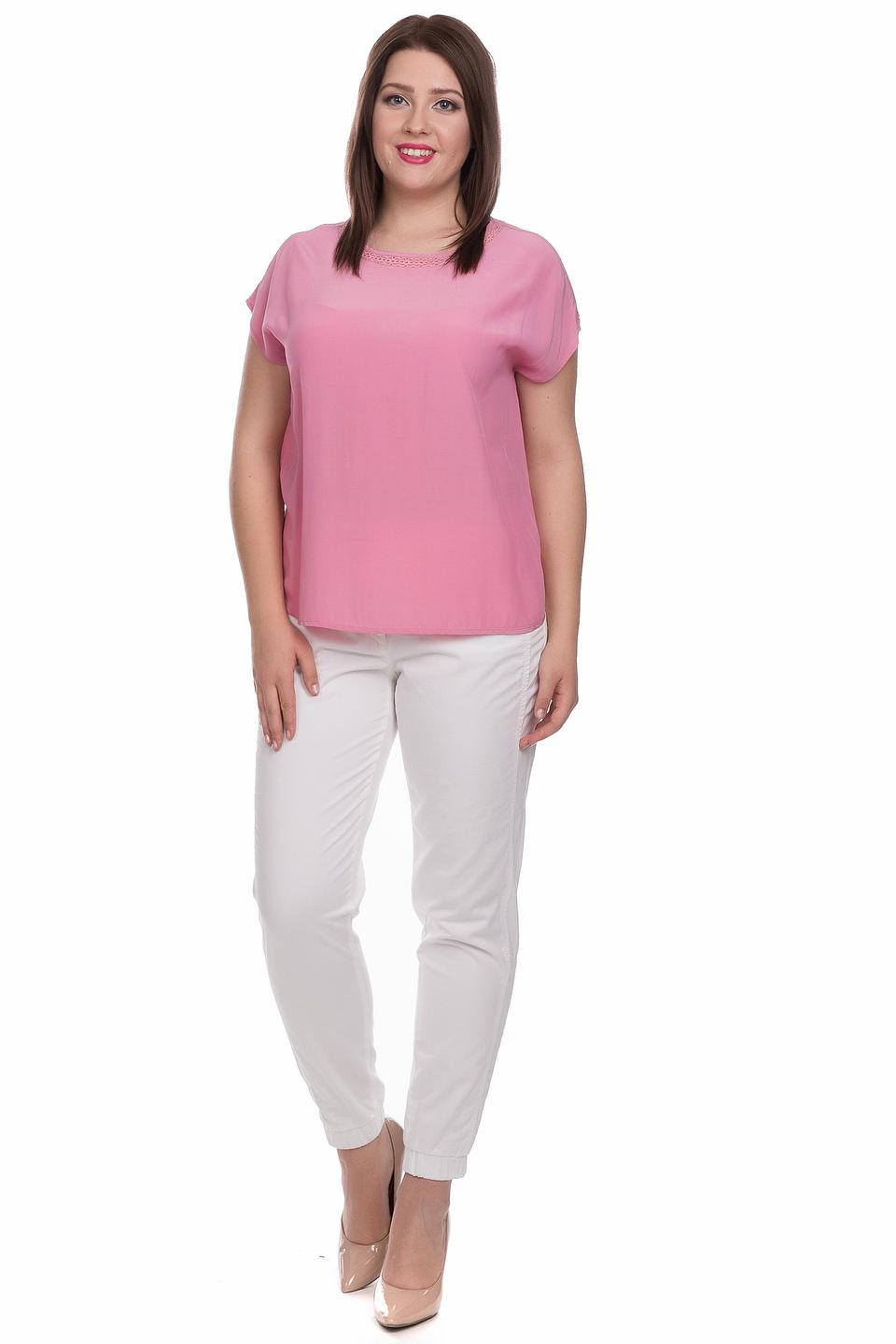 Блуза Apanage розовая с кружевом