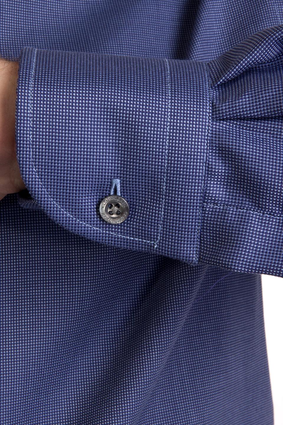 Рубашка Corneliani синяя приталенная