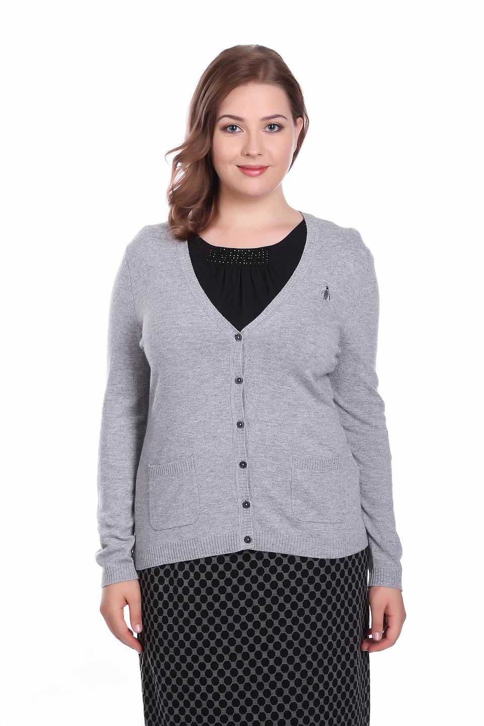 Жакет Gerry Weber серый с вышивкой