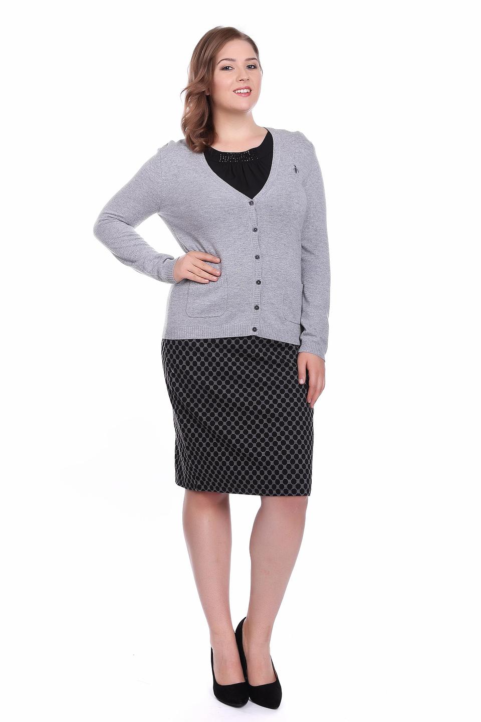 Жакет Gerry Weber серый с вышивкой