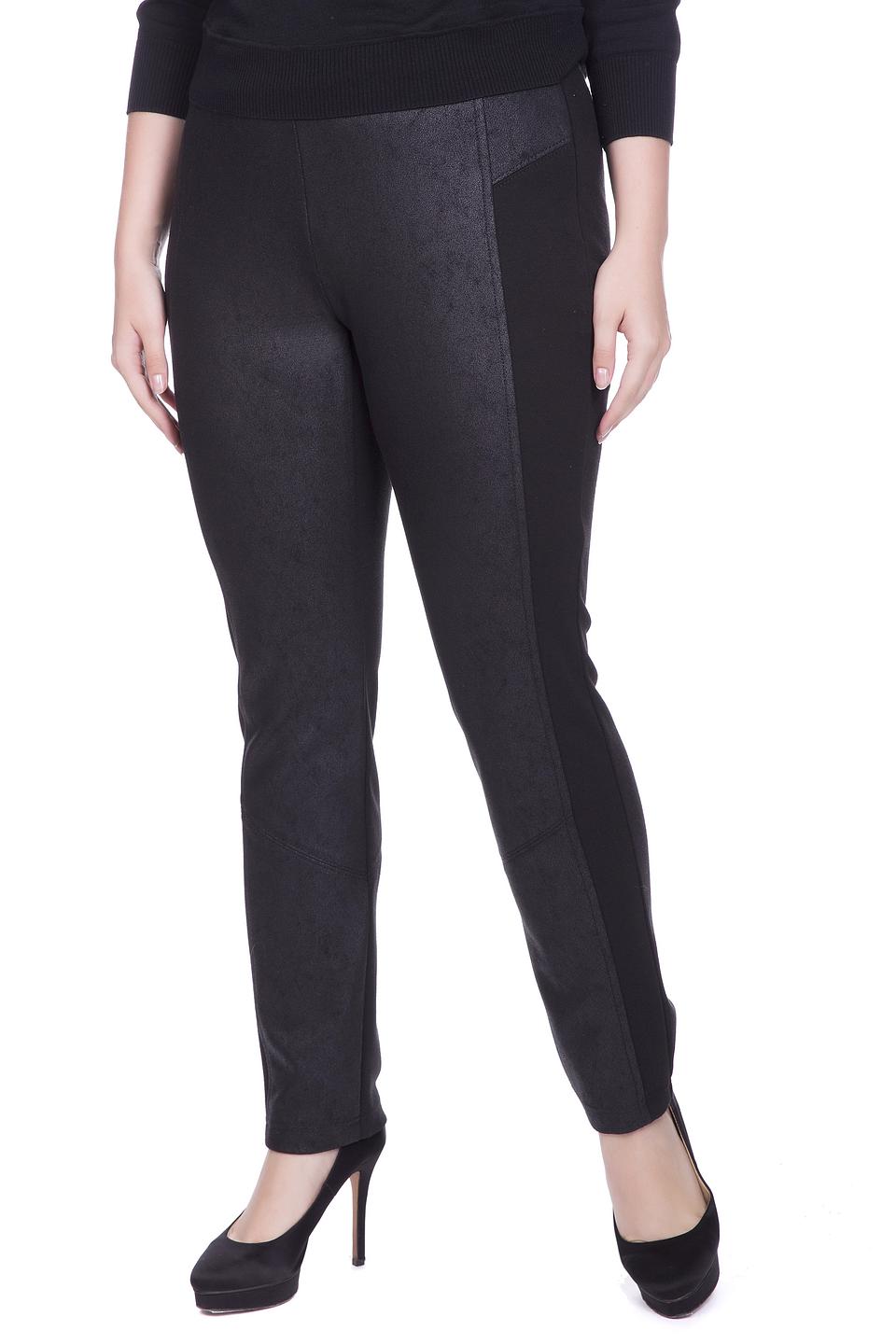 Брюки Gerry Weber черные с экокожей