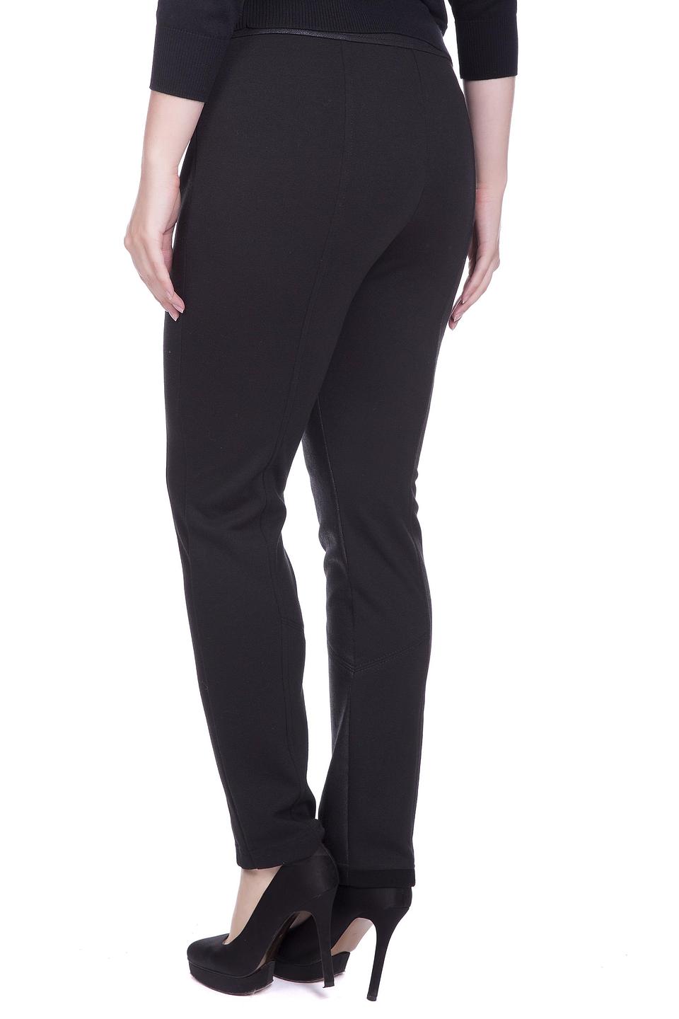 Брюки Gerry Weber черные с экокожей