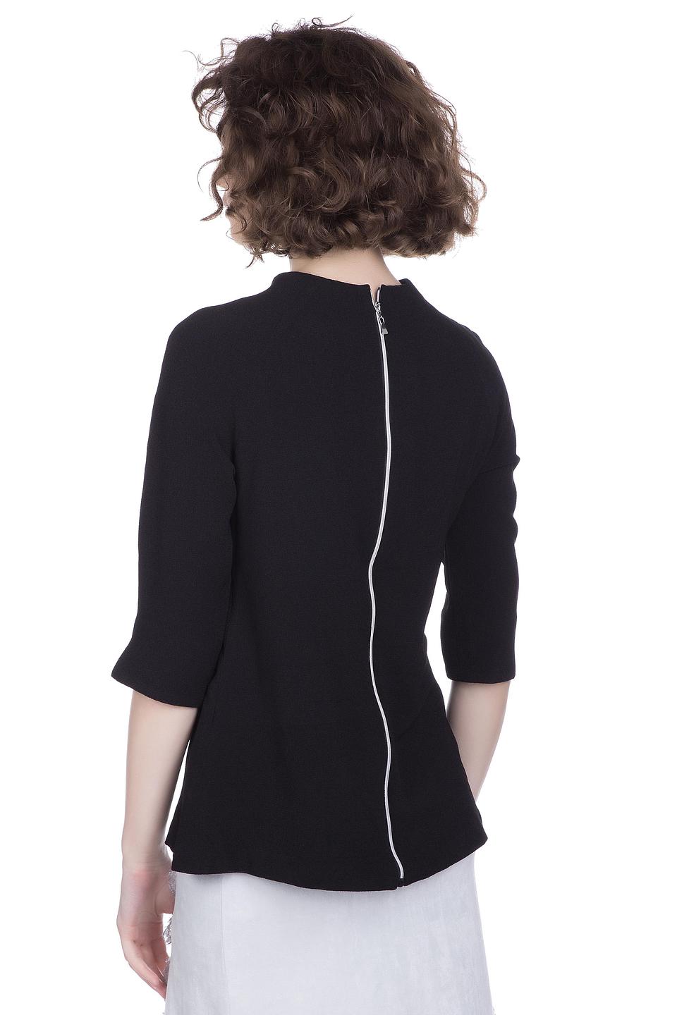 Блуза Pezzo чёрная с разрезом