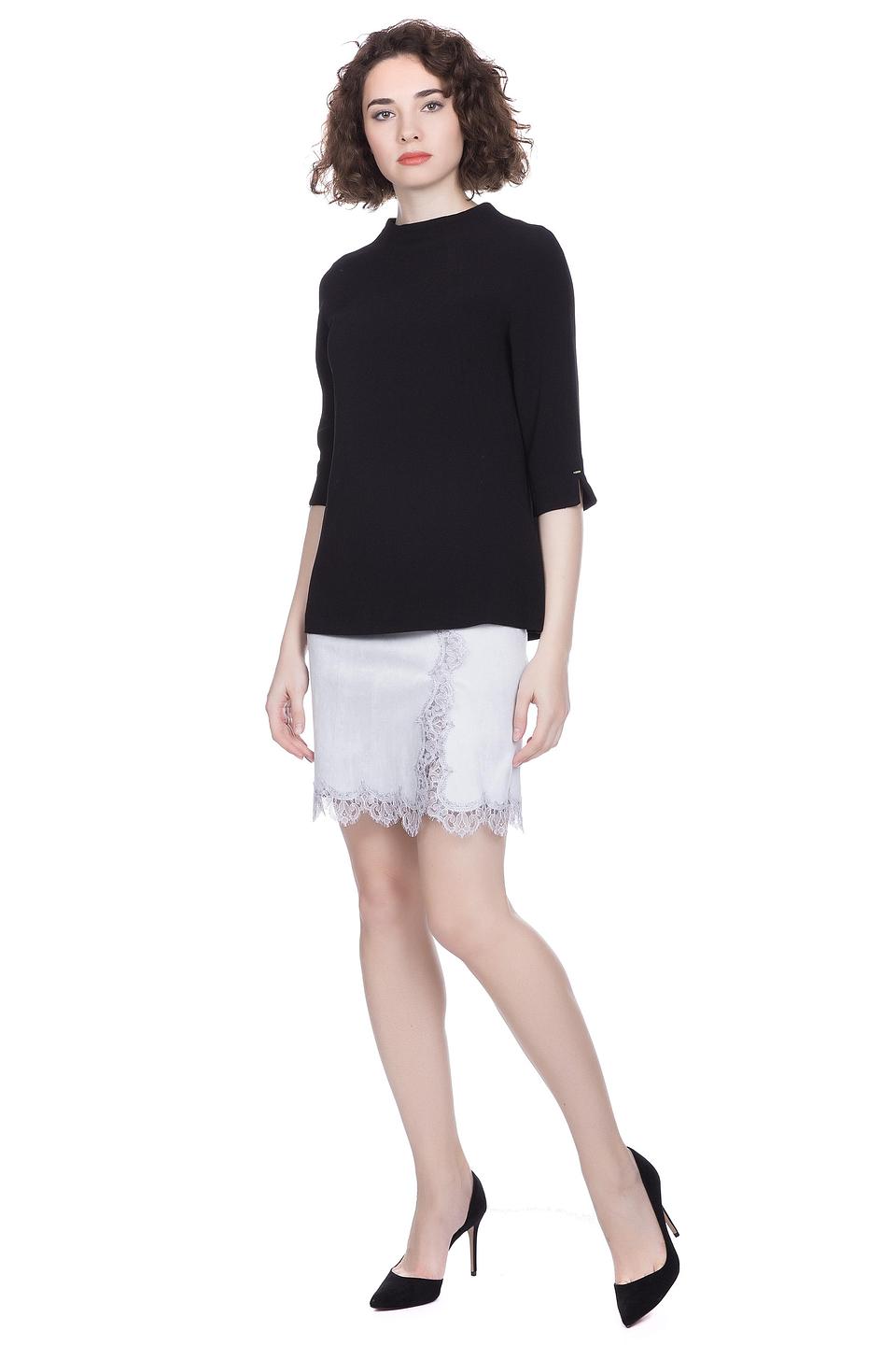 Блуза Pezzo чёрная с разрезом