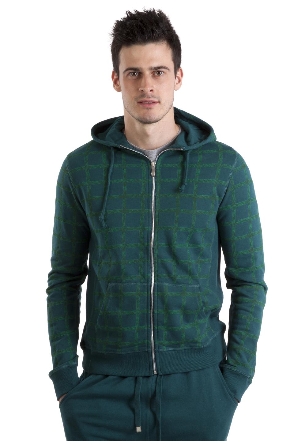 Толстовка Pezzo с принтом клетка