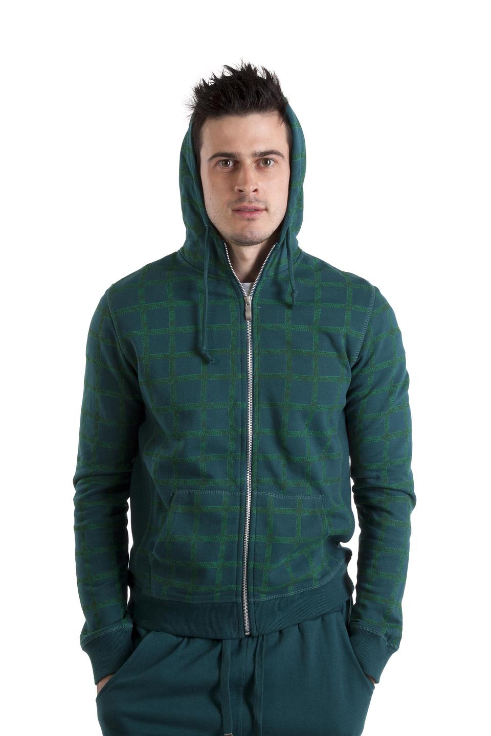 Толстовка Pezzo с принтом клетка