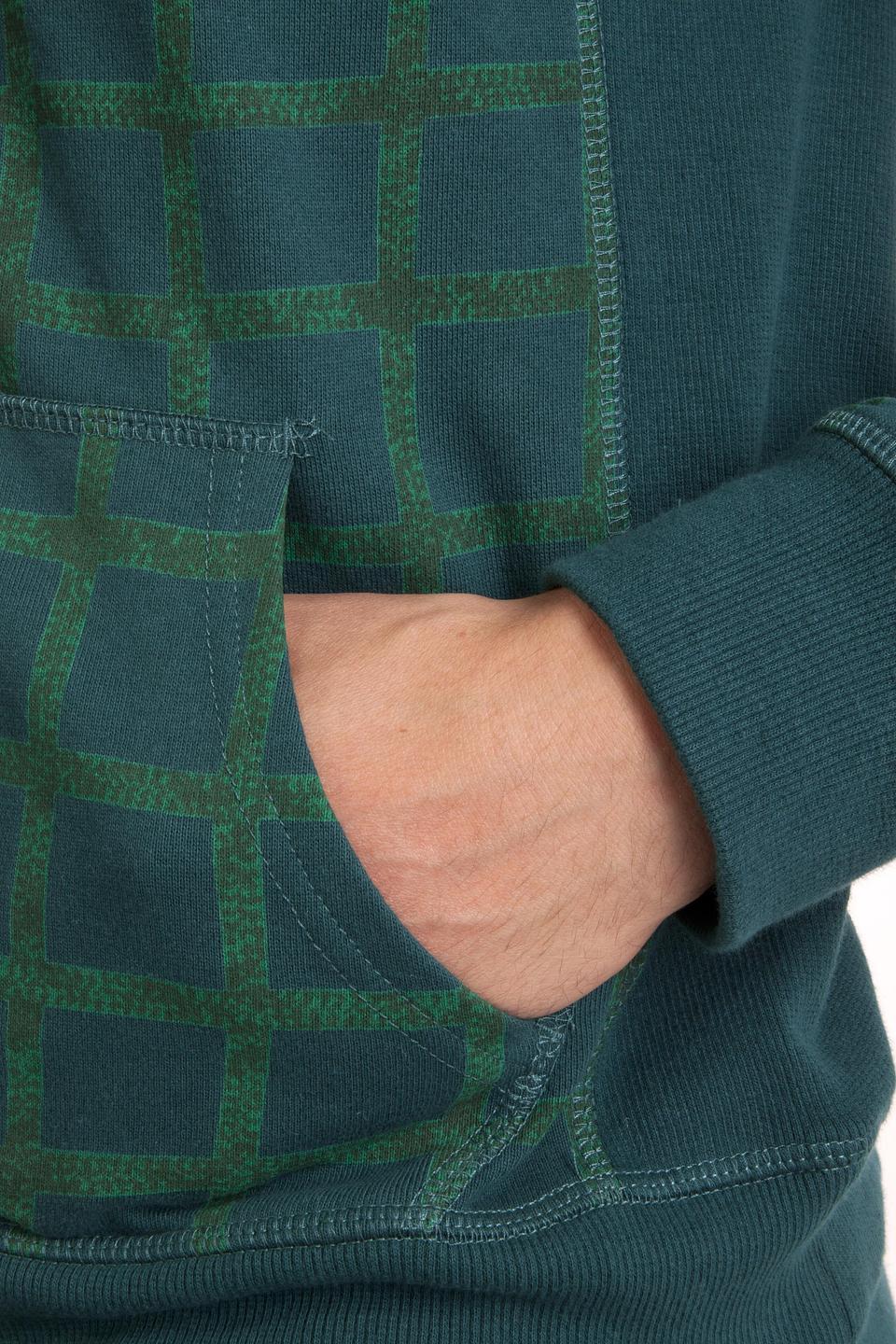 Толстовка Pezzo с принтом клетка