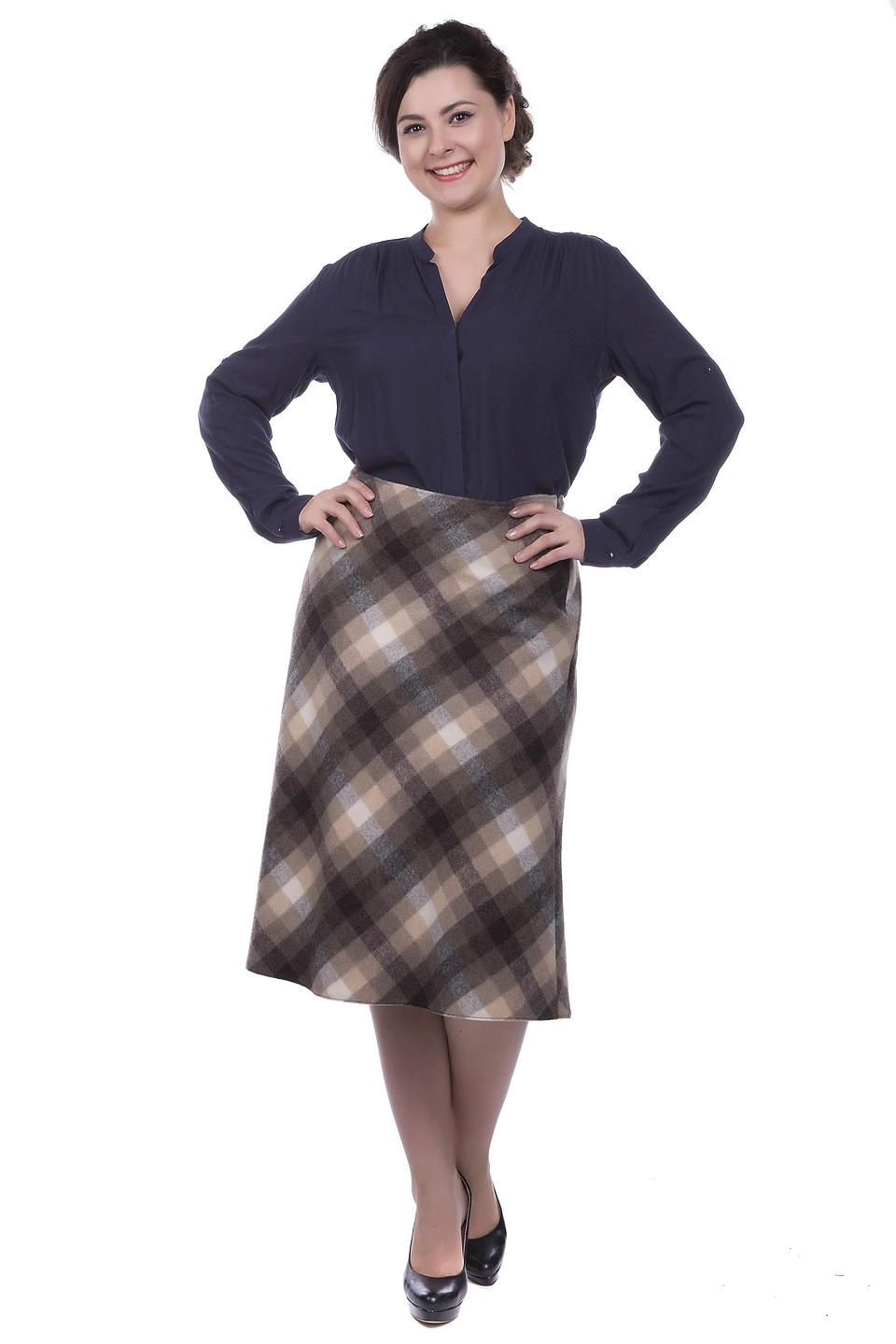 Блуза Taifun синяя с отворотными рукавами на пуговицах