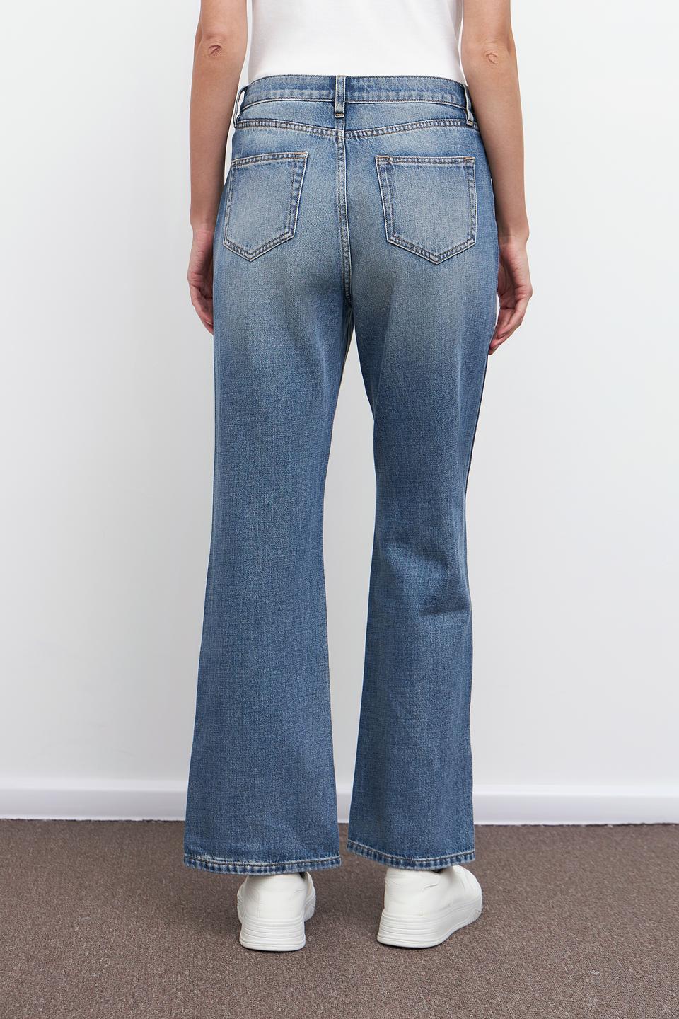 Джинсы Pezzo широкого кроя голубые