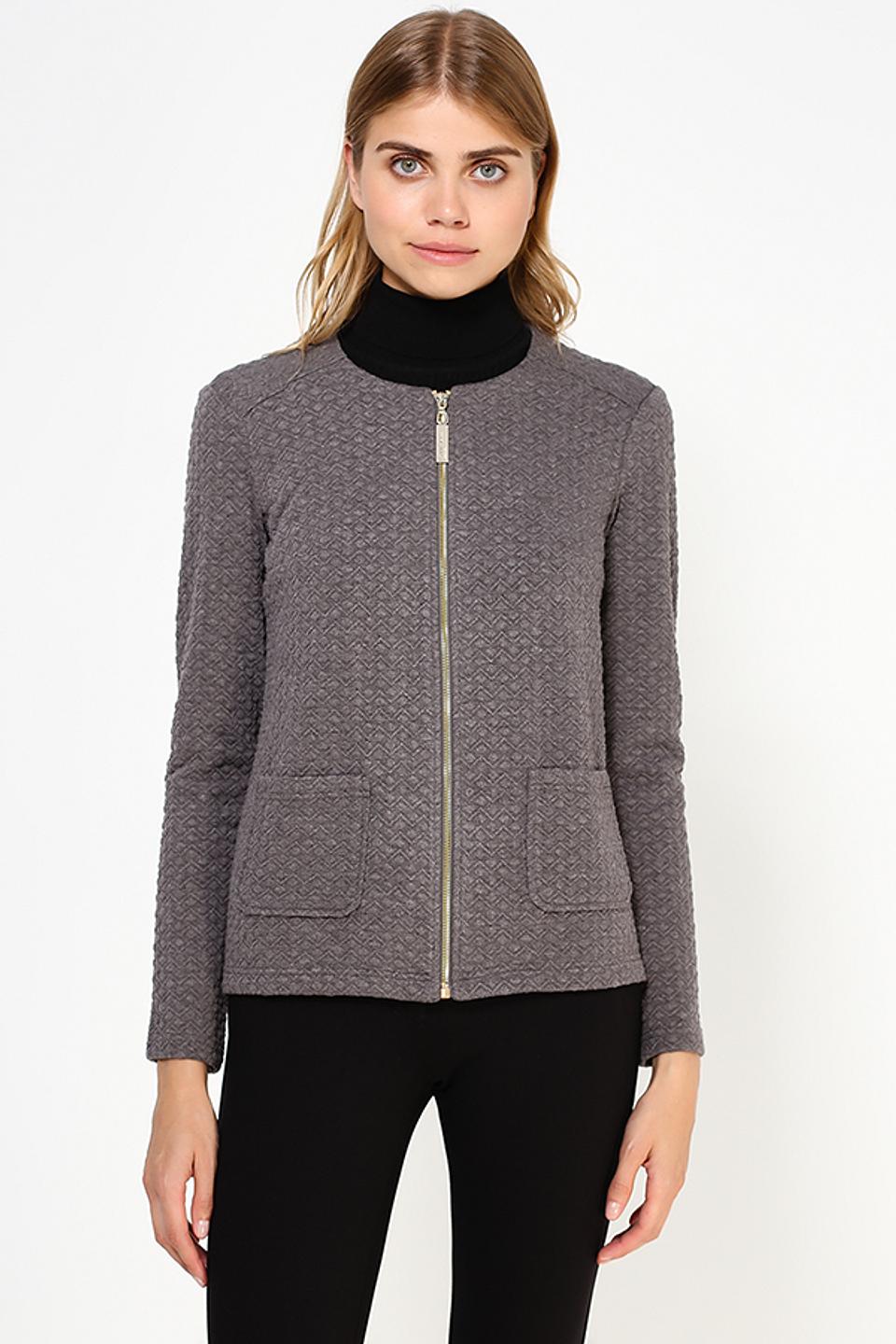 Жакет FINN FLARE серый с узором